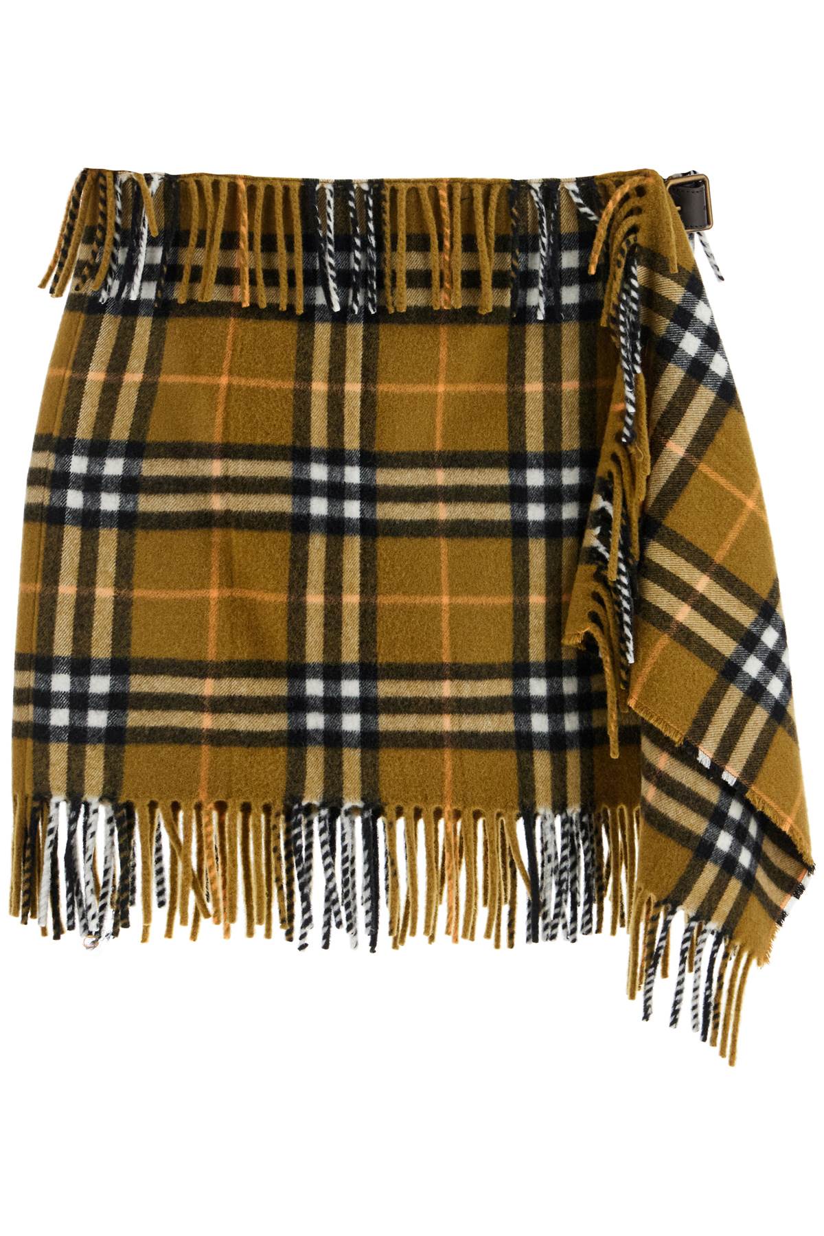 Burberry Check Wool and Cashmere Mini Skirt image 0