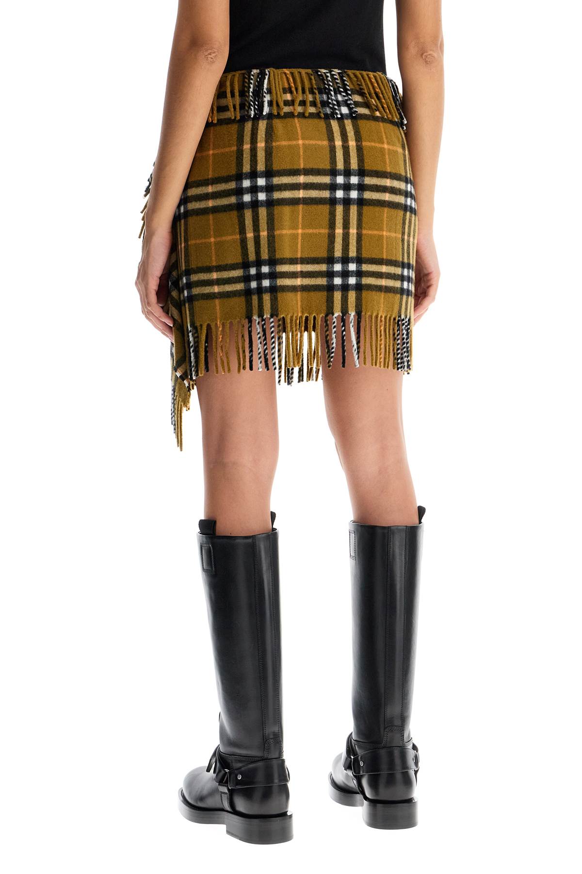 Burberry Check Wool and Cashmere Mini Skirt image 2