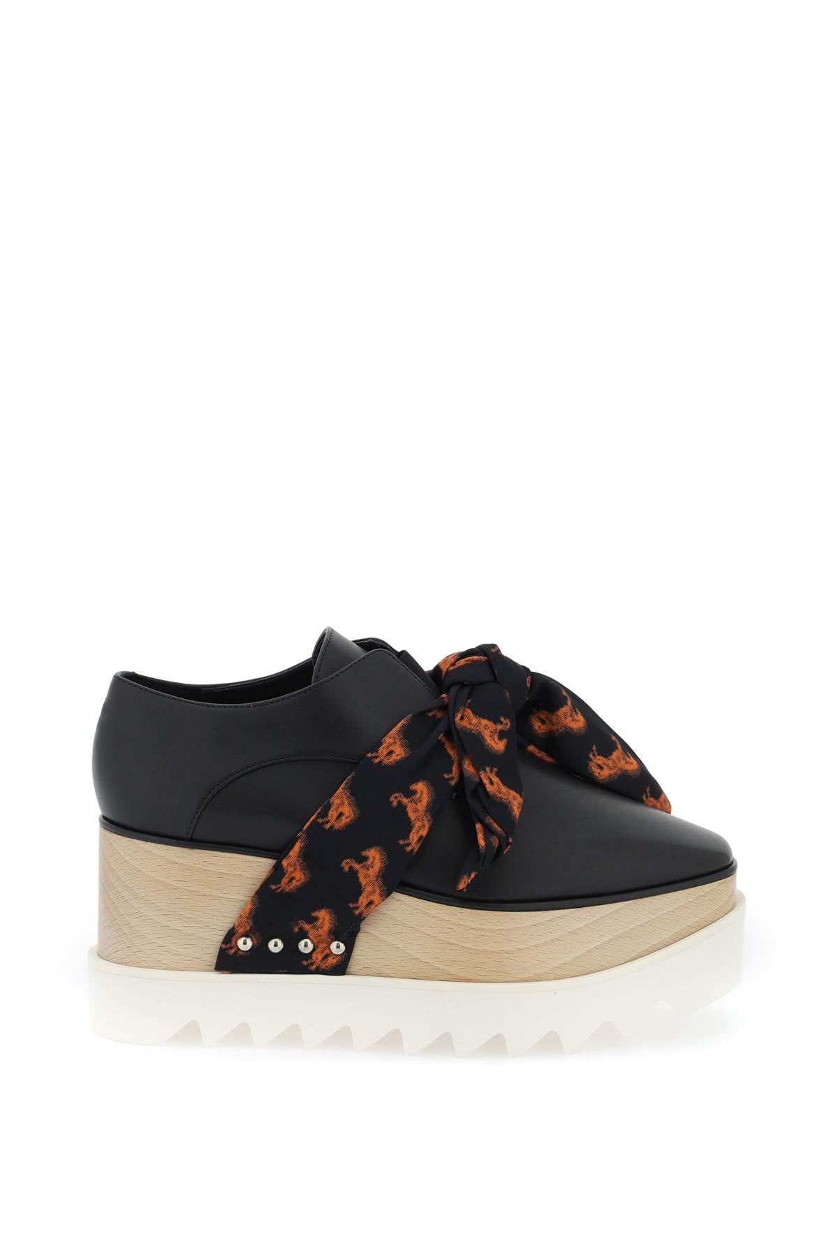 Stella McCartney platform elyse loafers eith printed band image 0