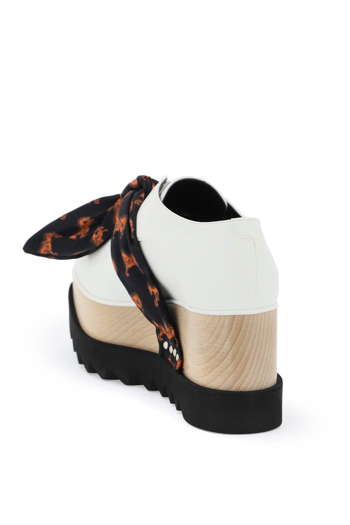 Stella McCartney platform elyse loafers eith printed band image 2