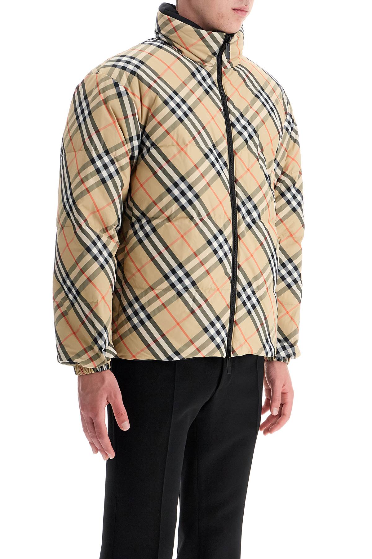 Reversible Burberry Check & Black Down Jacket image 1