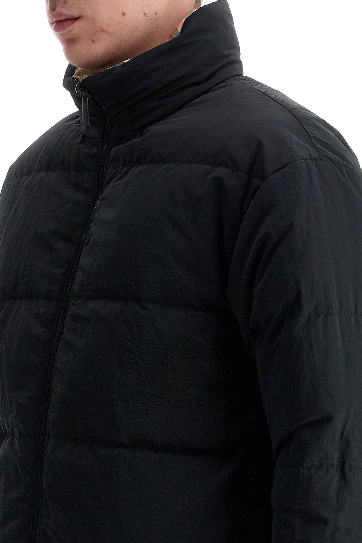 Reversible Burberry Check & Black Down Jacket image 3