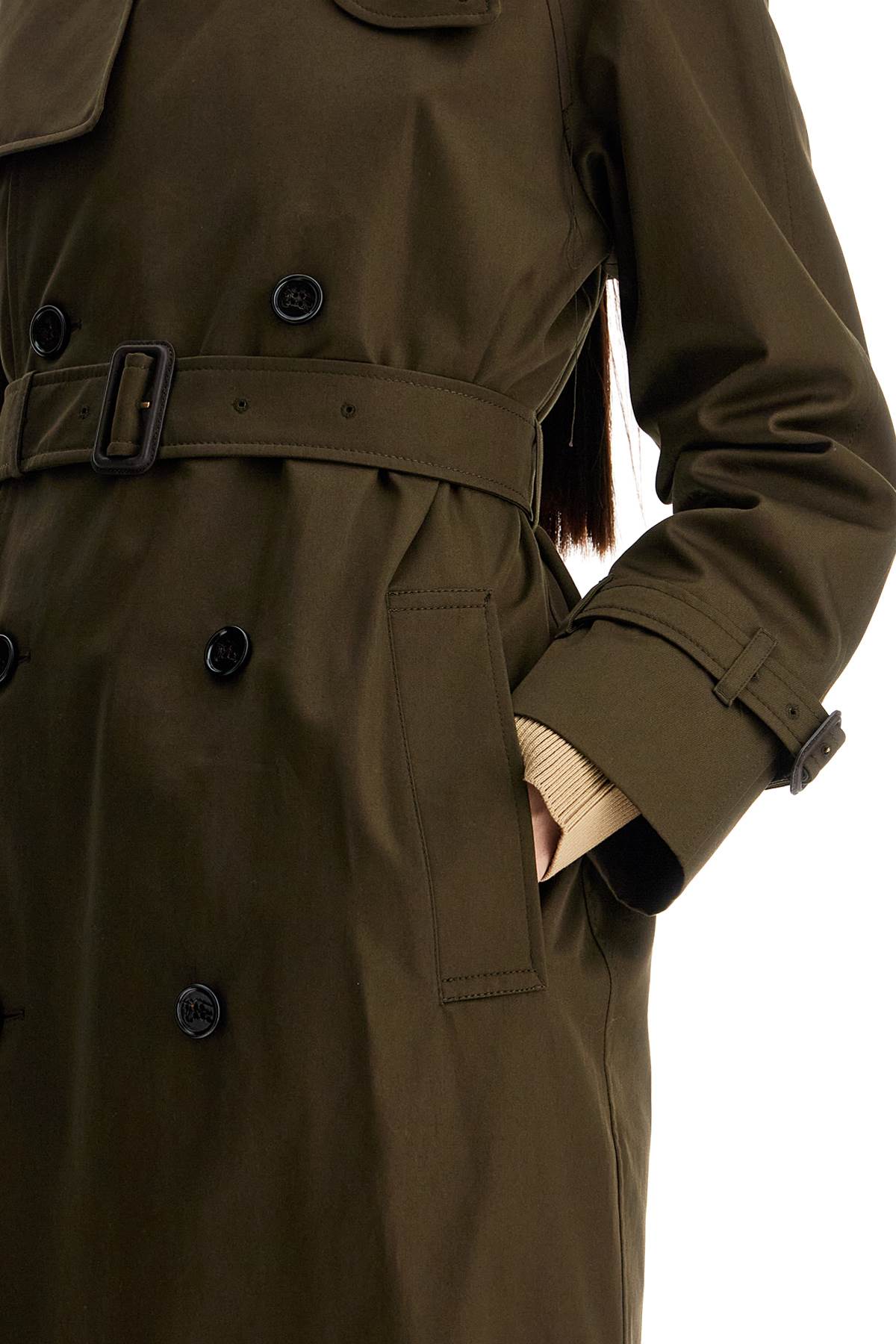 Burberry double-breasted trench coat with image 3