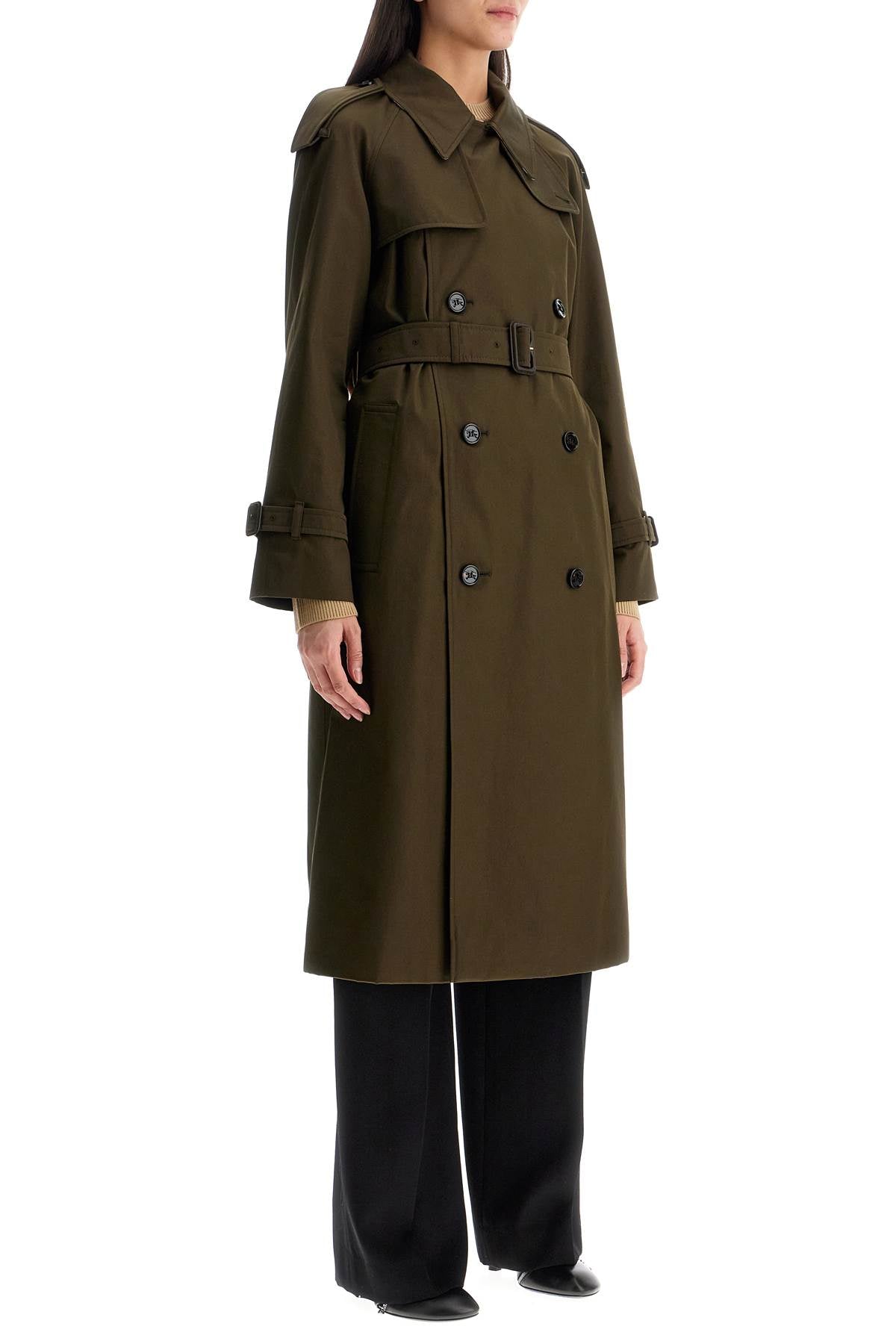 Burberry double-breasted trench coat with image 1