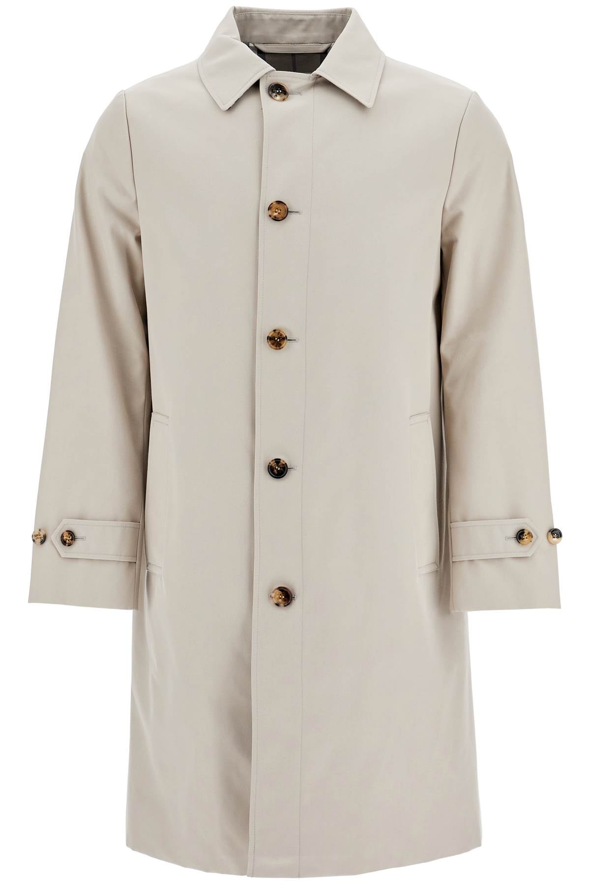 Burberry Cotton Blend Car Coat - Mist image 0