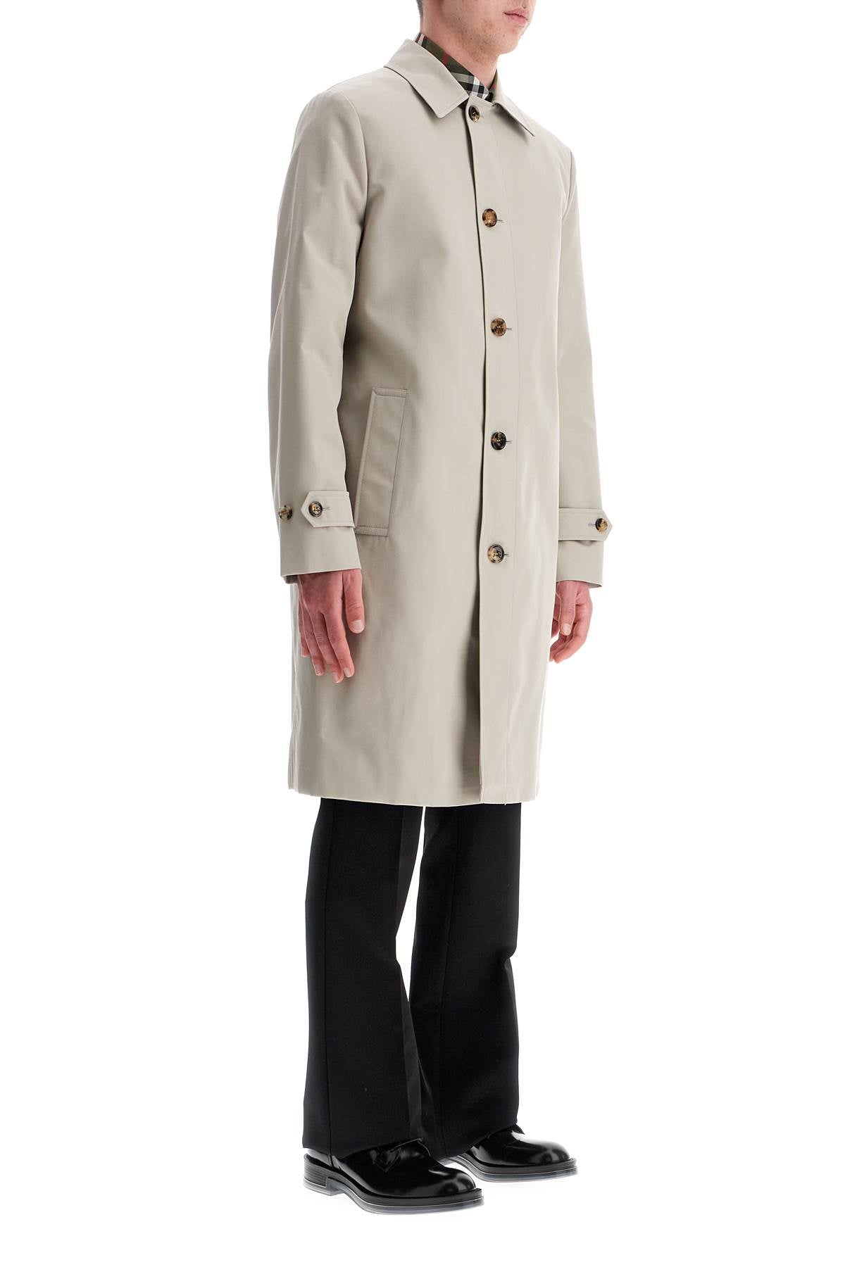 Burberry Cotton Blend Car Coat - Mist image 1