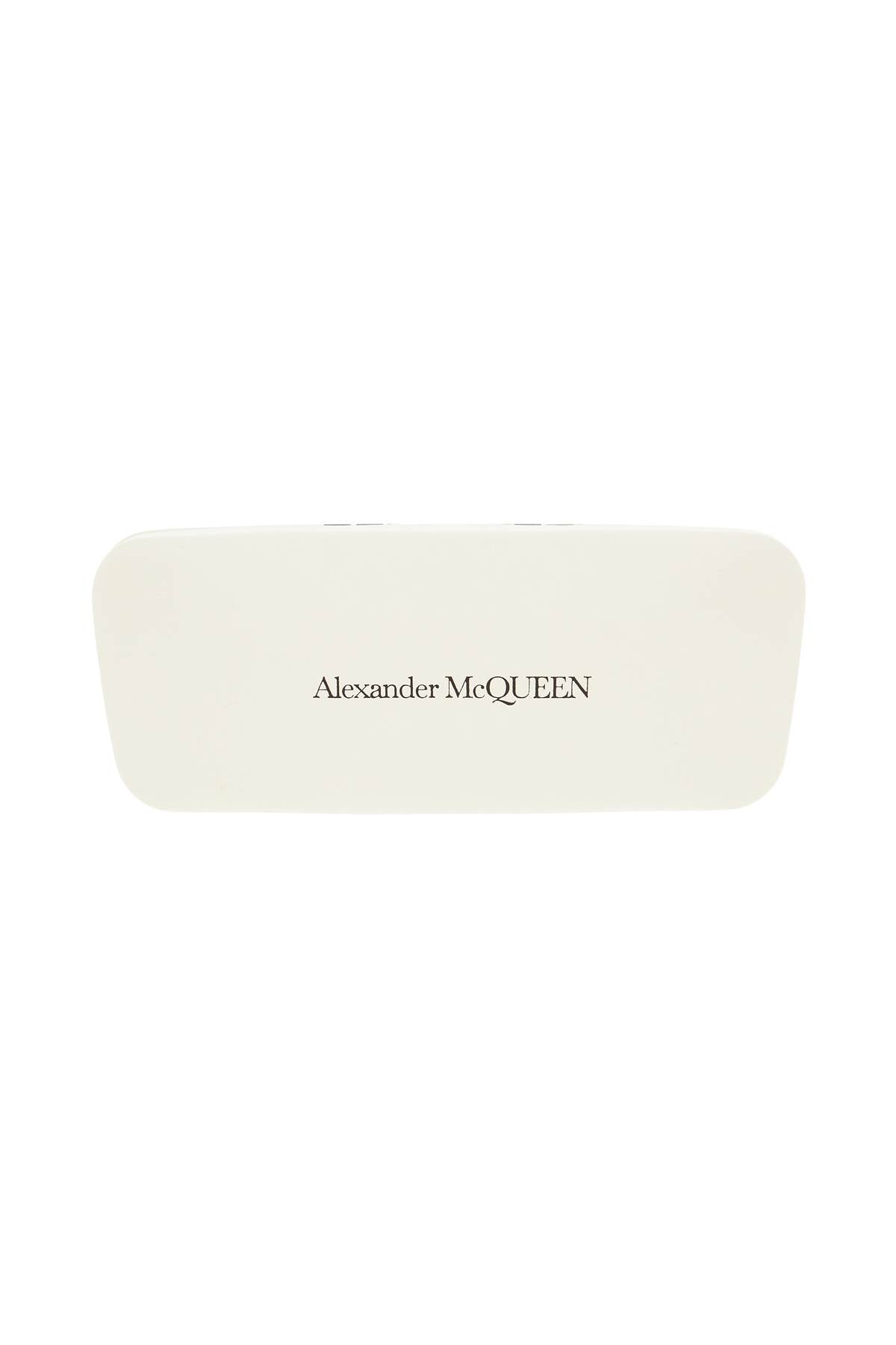 Alexander McQueen Rectangular Tortoiseshell Sunglasses image 2