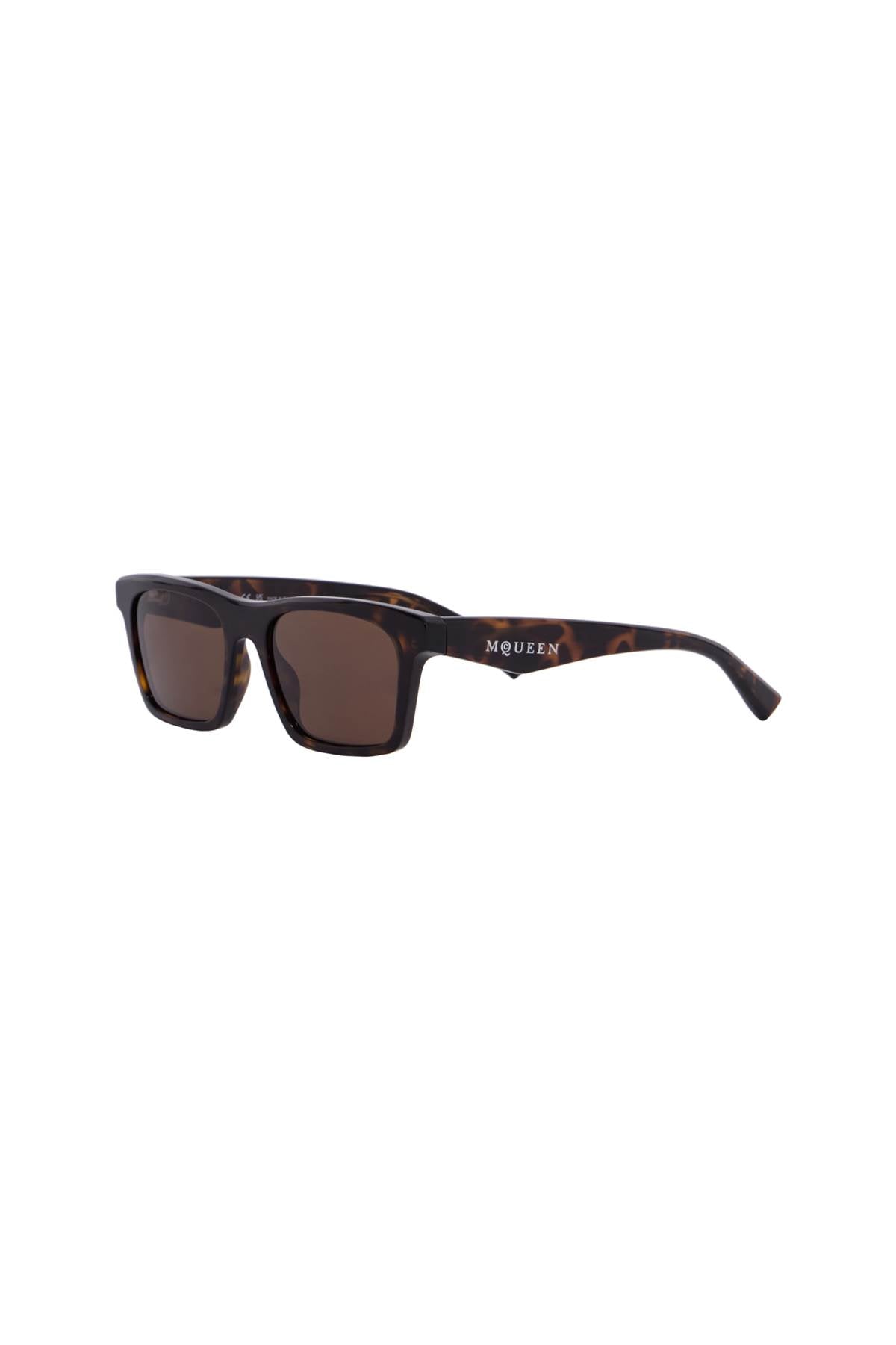 Alexander McQueen Rectangular Tortoiseshell Sunglasses image 1