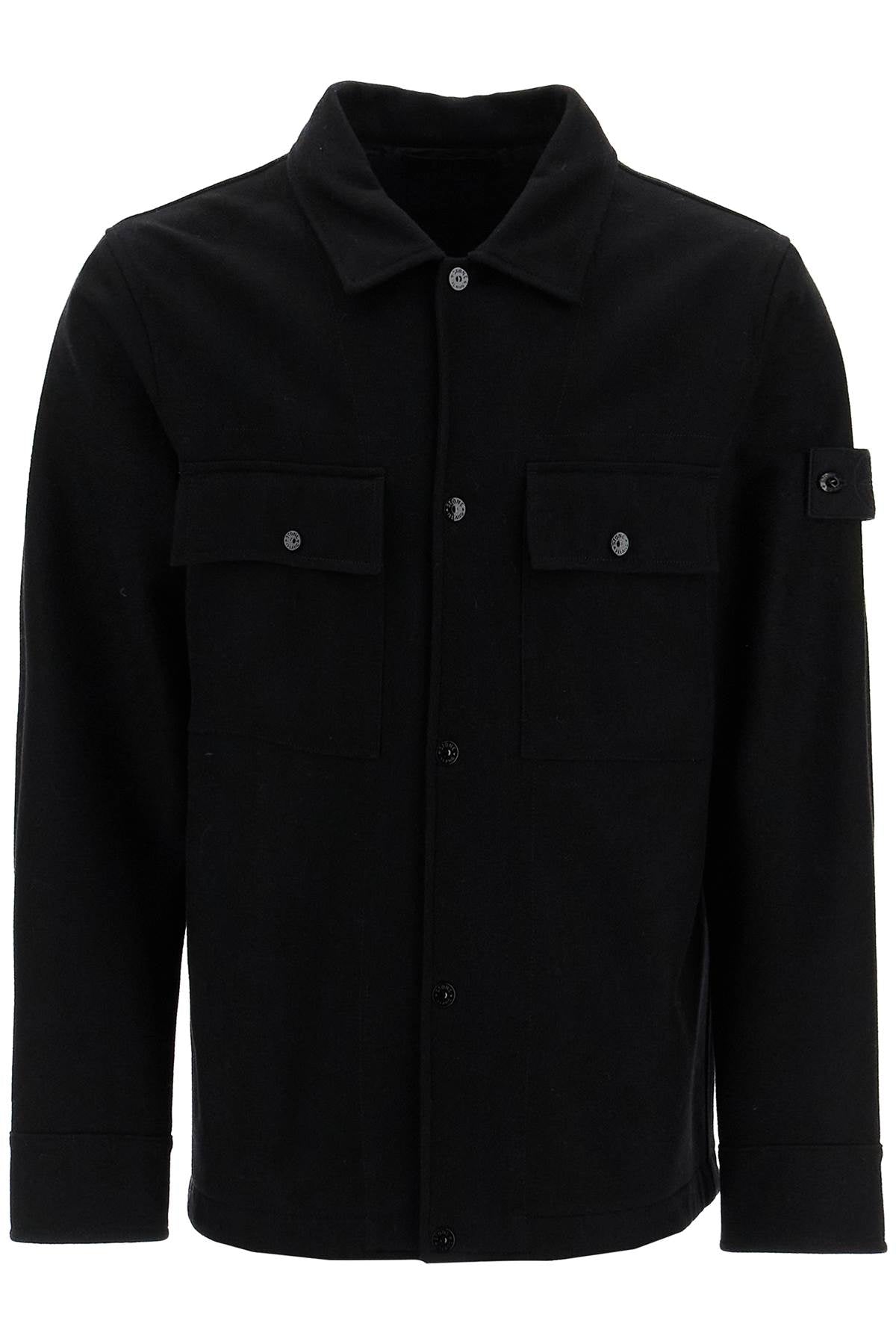 Stone Island Ghost Overshirt in Wool Flannel image 0