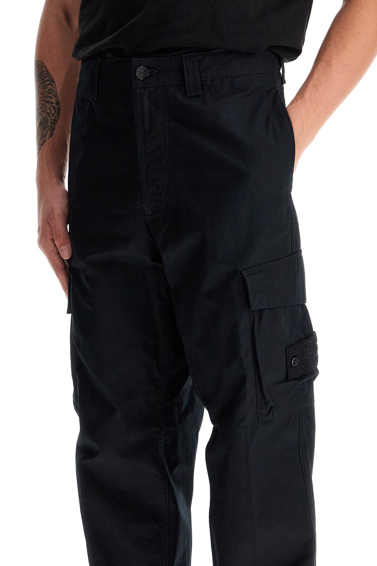 Stone Island Men's Ghost Cargo Pants in Cotton image 3