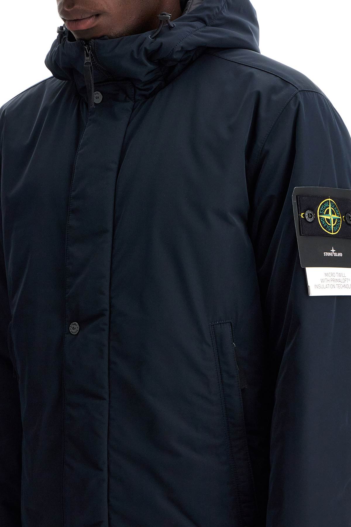 Stone Island hooded micro twill jacket image 3