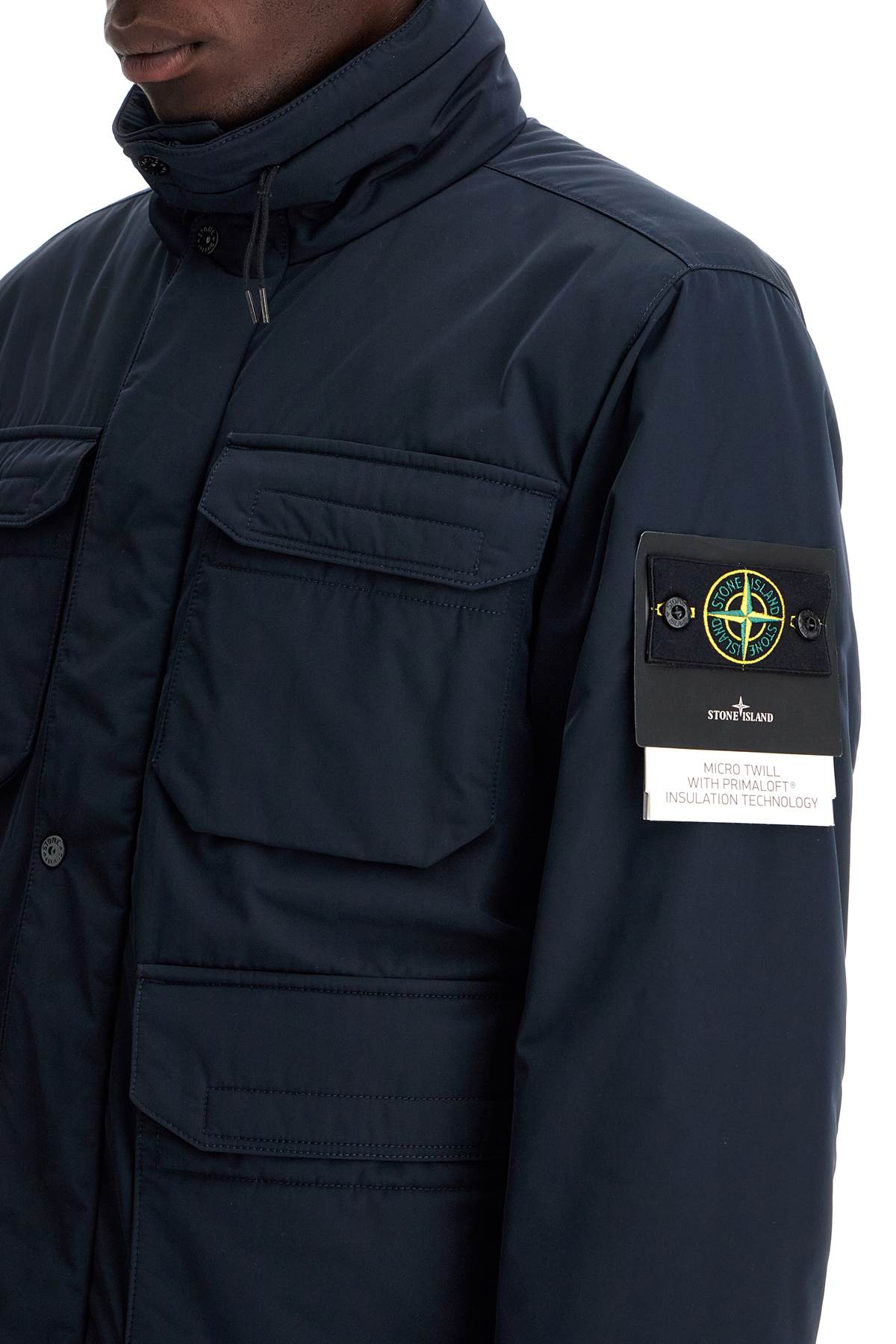 Stone Island multi-pocket micro twill jacket image 3