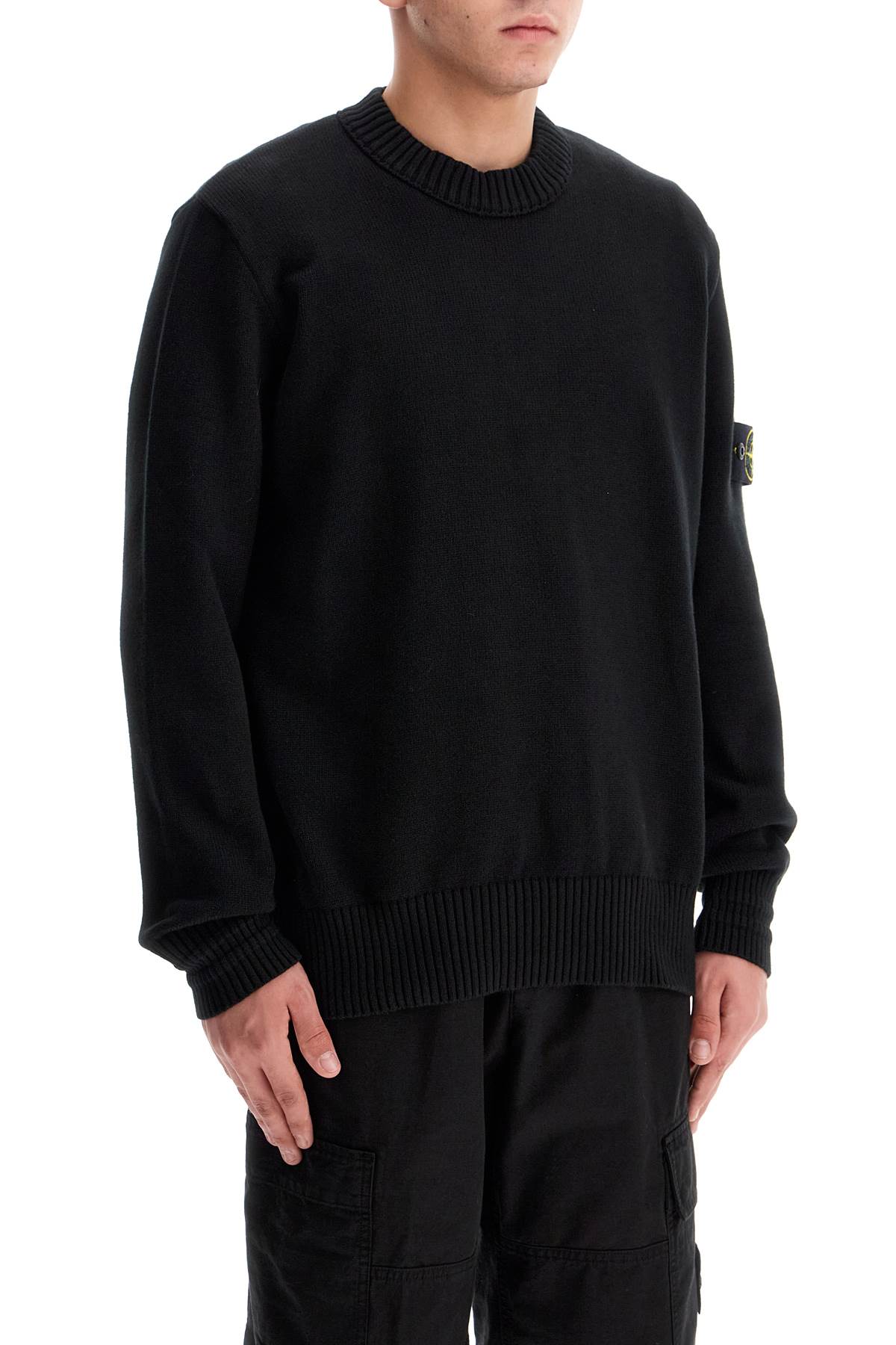 Stone Island Cotton Stretch Crewneck Pullover Sweater image 1