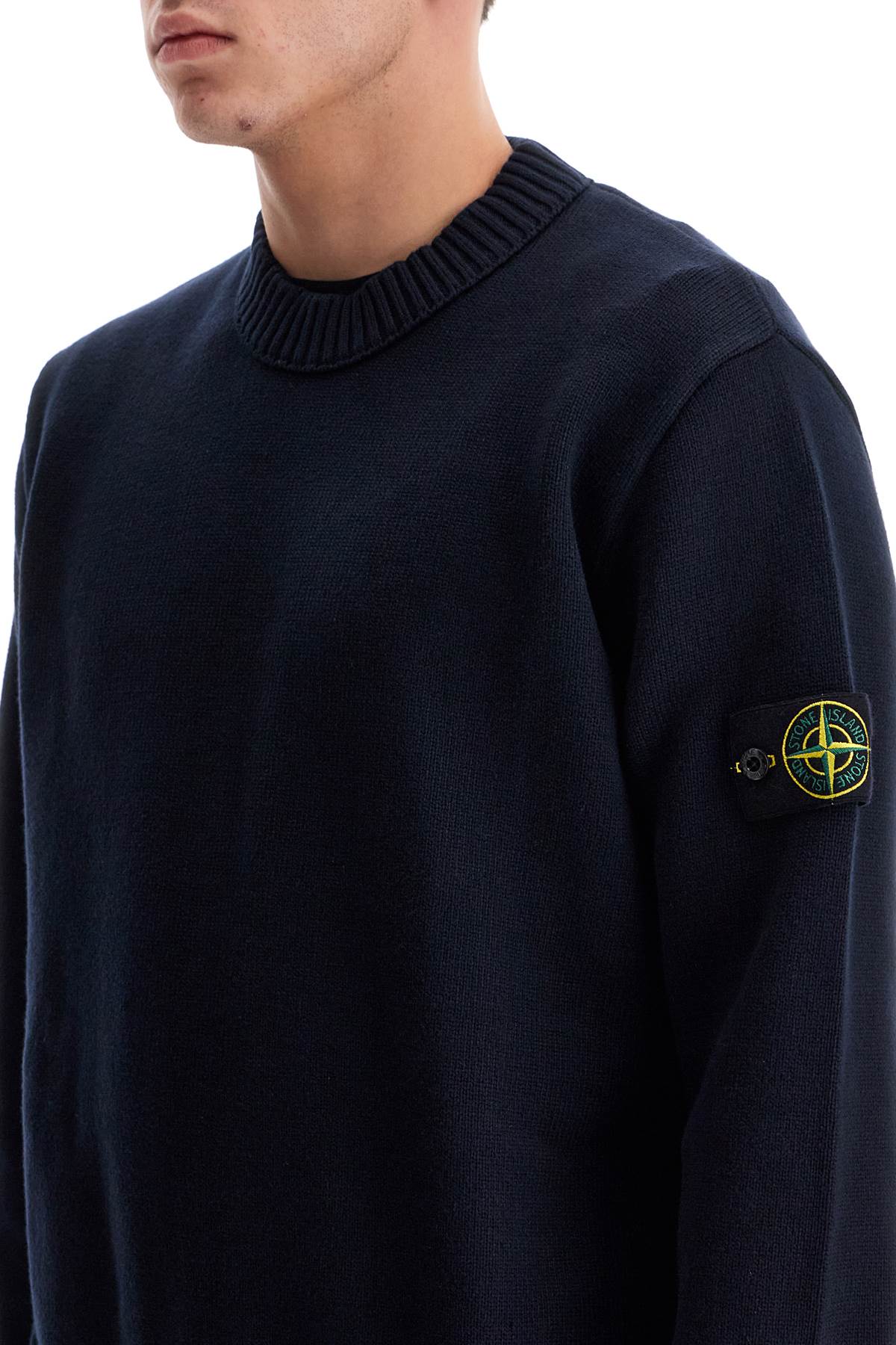 Stone Island Cotton Stretch Crewneck Pullover Sweater image 3