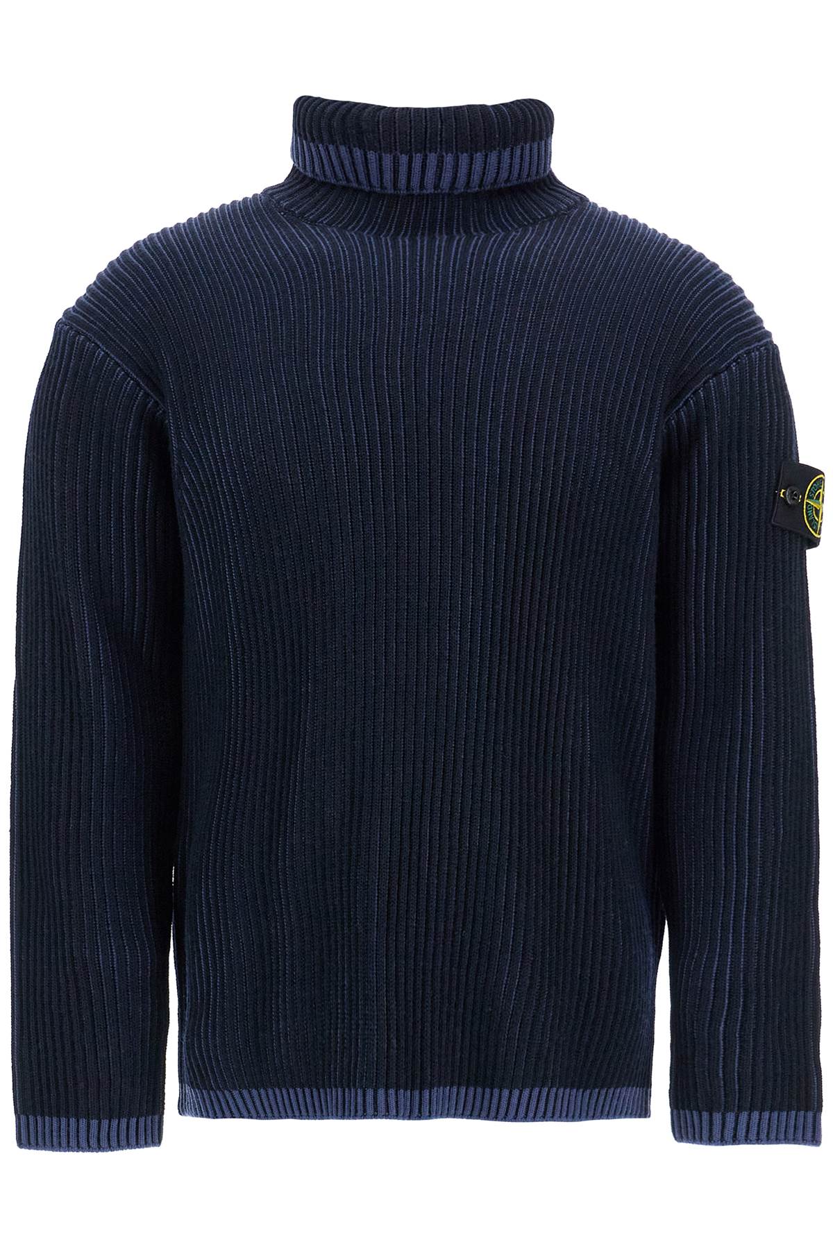 Stone Island Ribbed Wool Turtleneck Sweater image 0