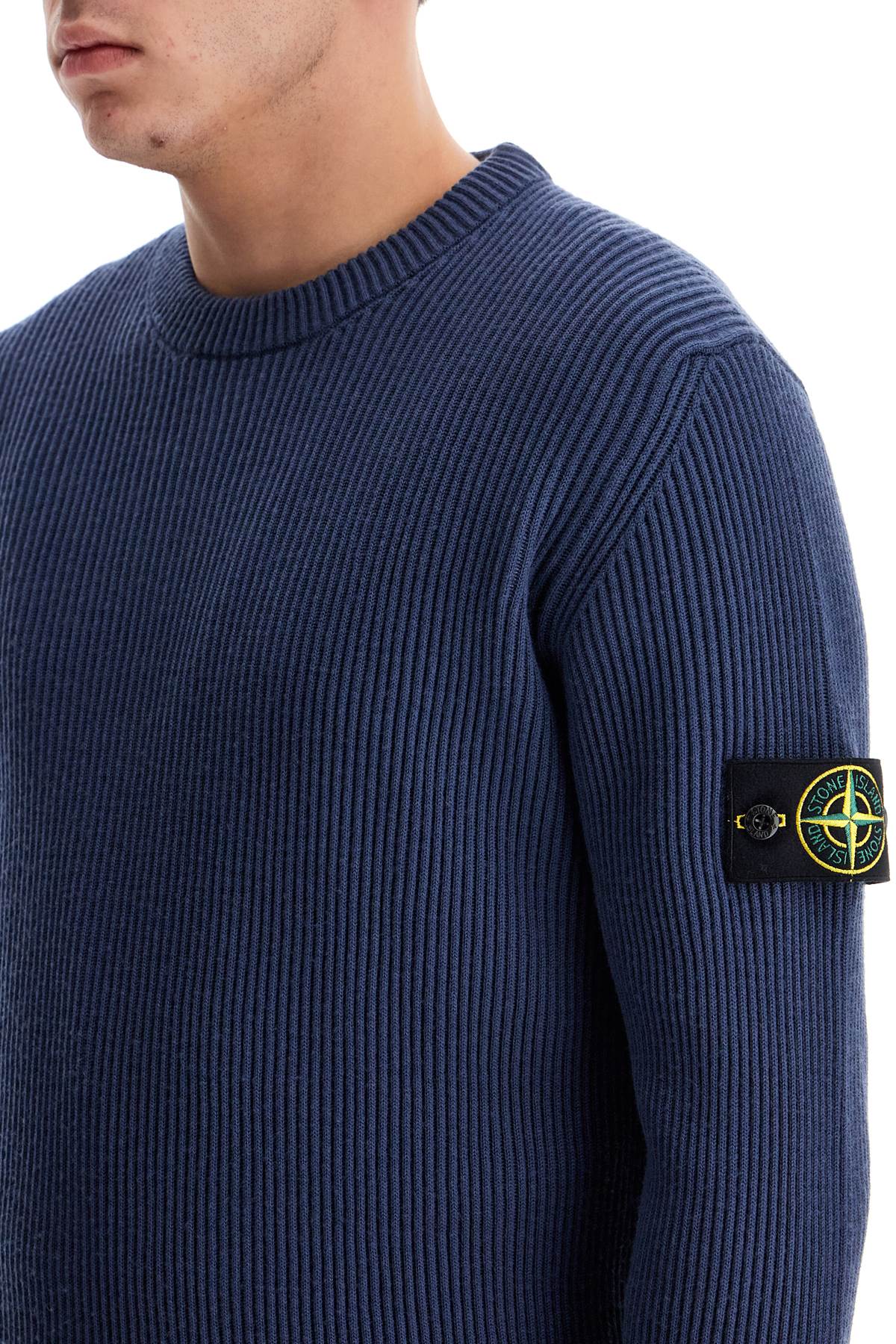 Stone Island Ribbed Wool Crewneck Sweater image 3