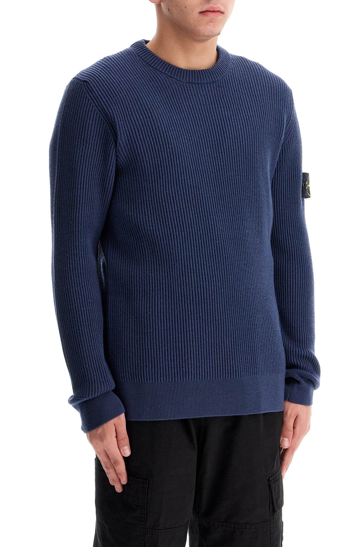 Stone Island Ribbed Wool Crewneck Sweater image 1