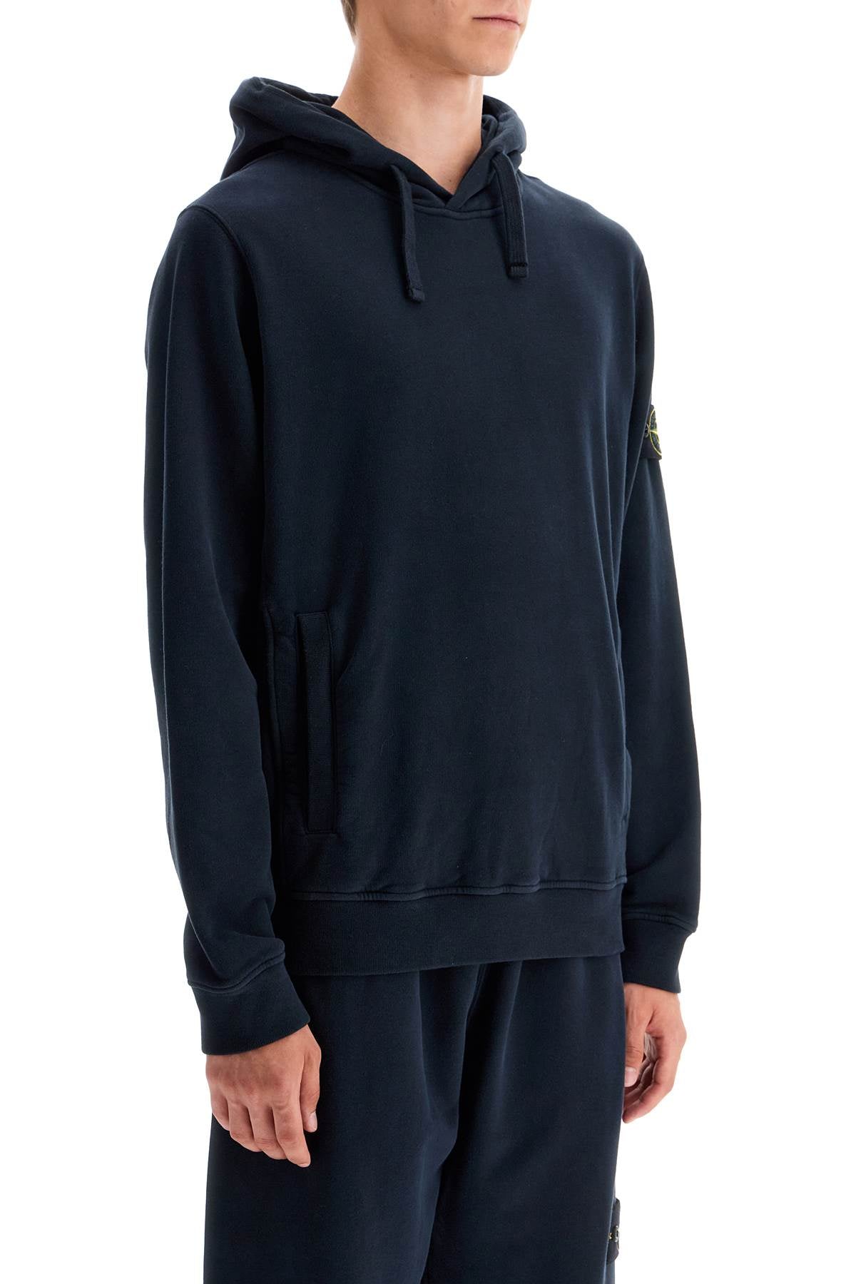 Stone Island organic cotton hoodie with hood image 1