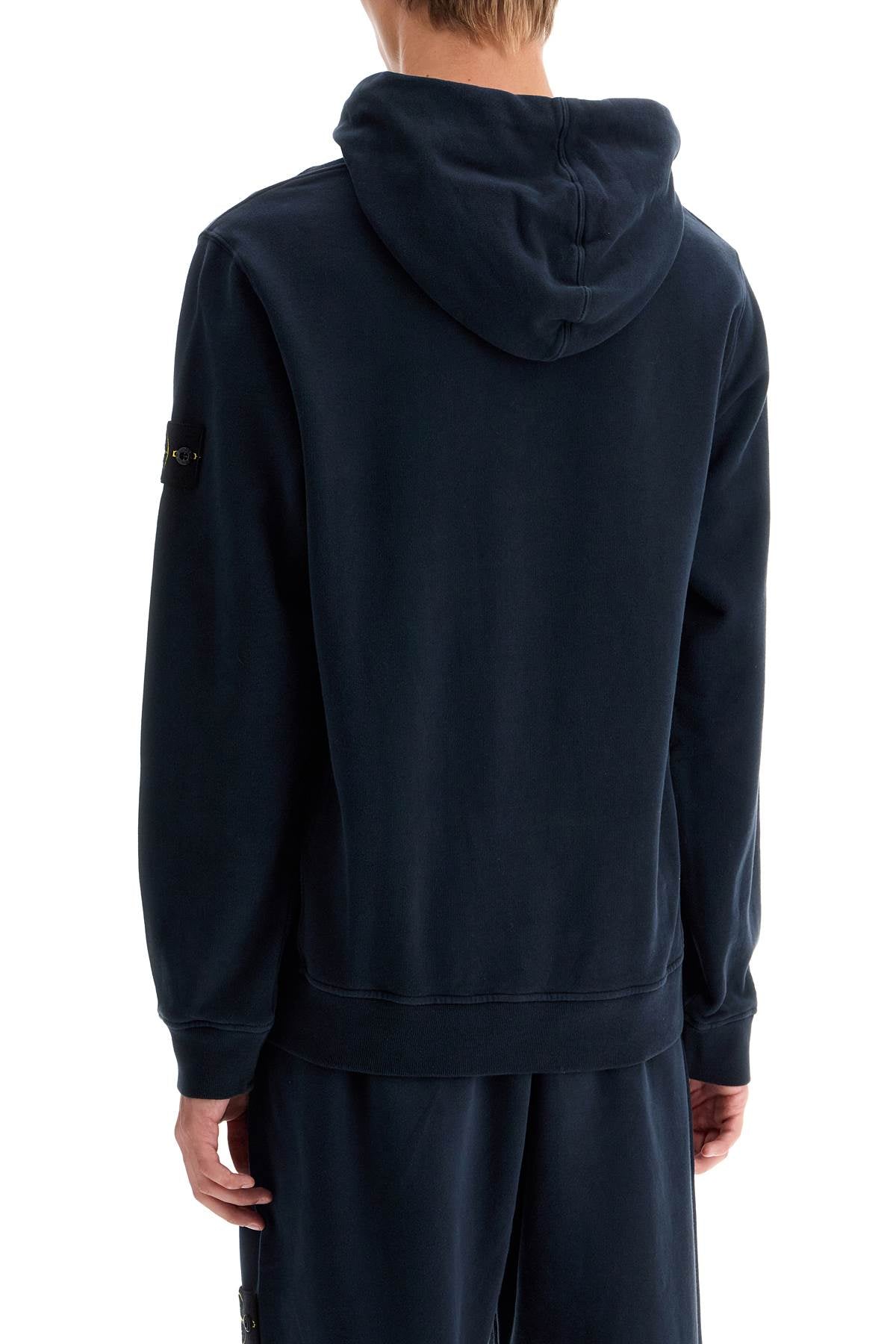 Stone Island organic cotton hoodie with hood image 2