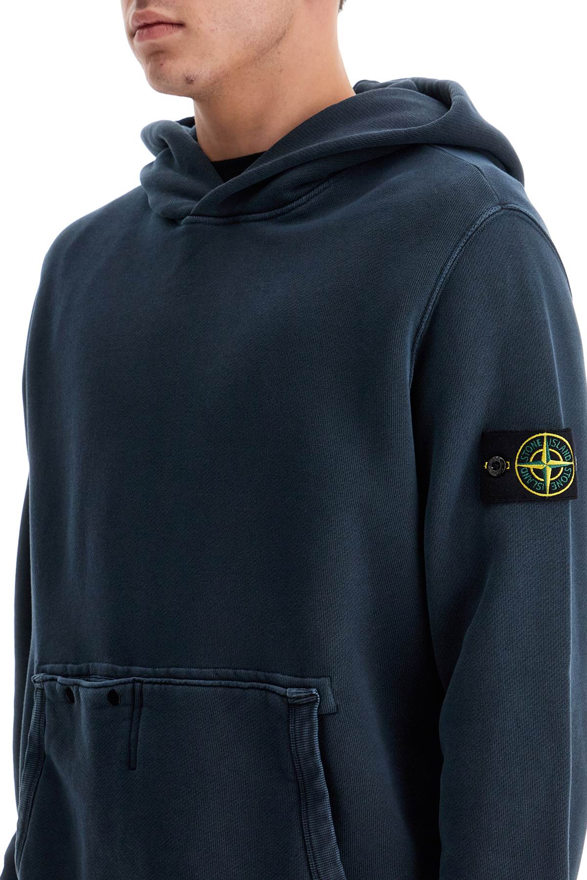 Stone Island Organic Cotton Hooded Sweatshirt image 3