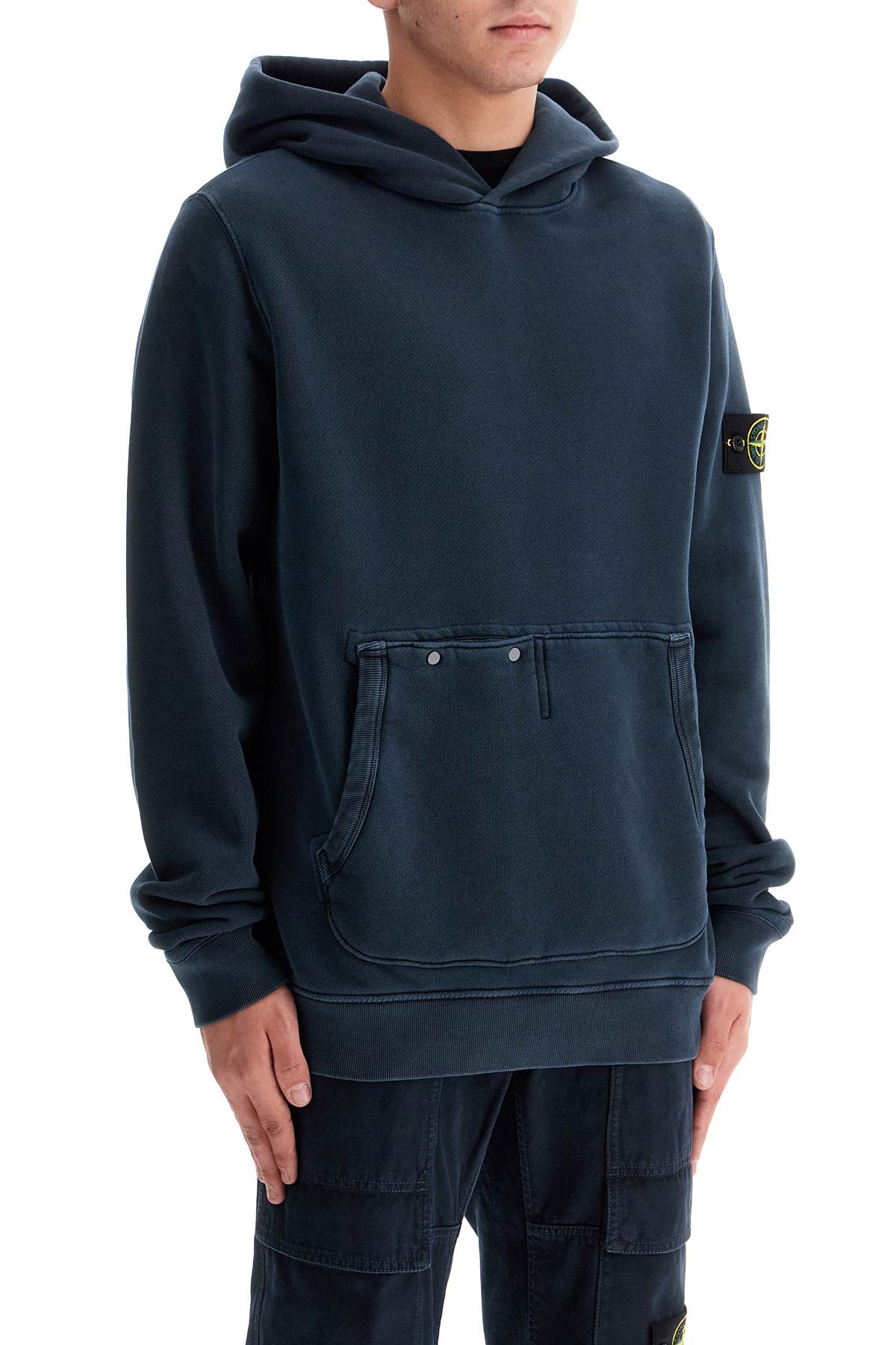 Stone Island Organic Cotton Hooded Sweatshirt image 1