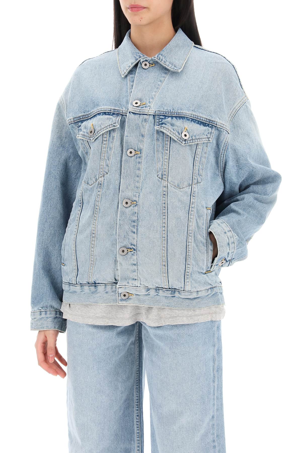 Interior oversized denim jacket image 3