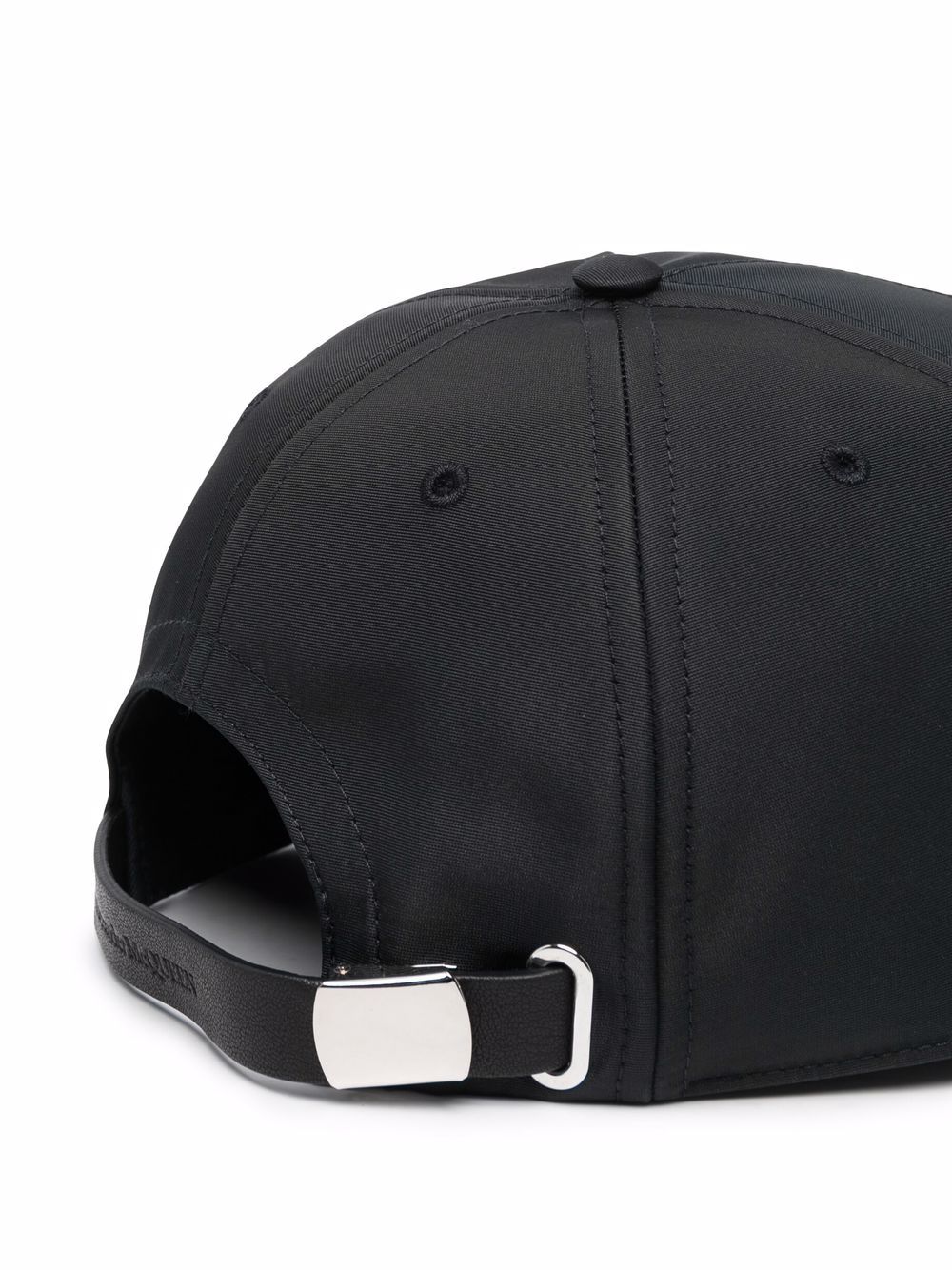 Alexander McQueen Graffiti-Print Baseball Cap - Black image 1