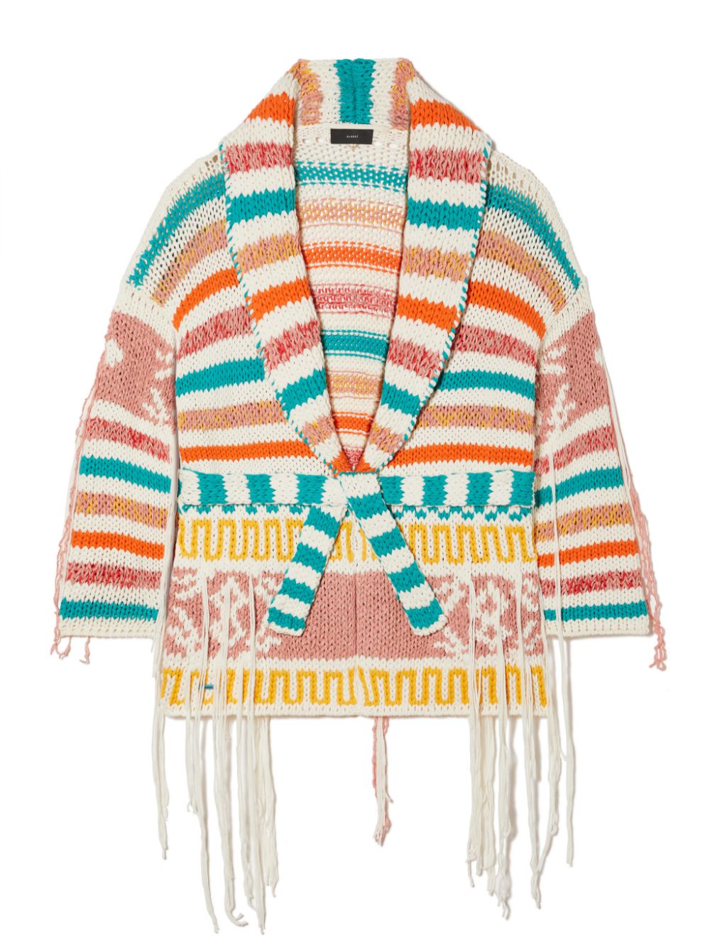 Alanui Multicolor Frayed Cardigan-Coat image 1