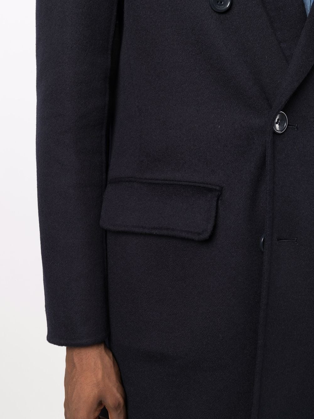 PALTÒ Navy Blue Wool Blend Double Breasted Short Coat image 2