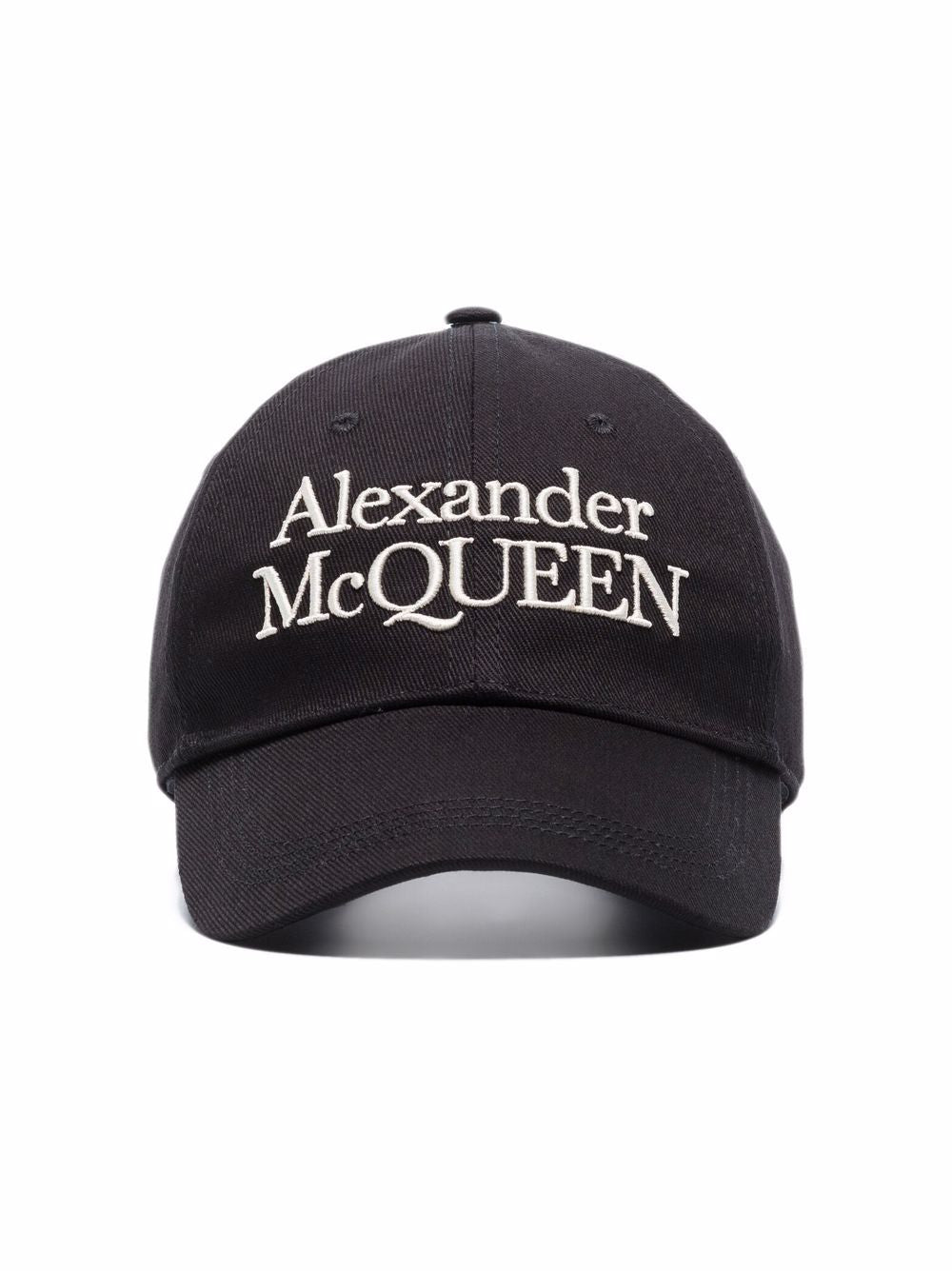 Alexander McQueen Logo-Embroidered Baseball Cap - Black/Ivory image 12