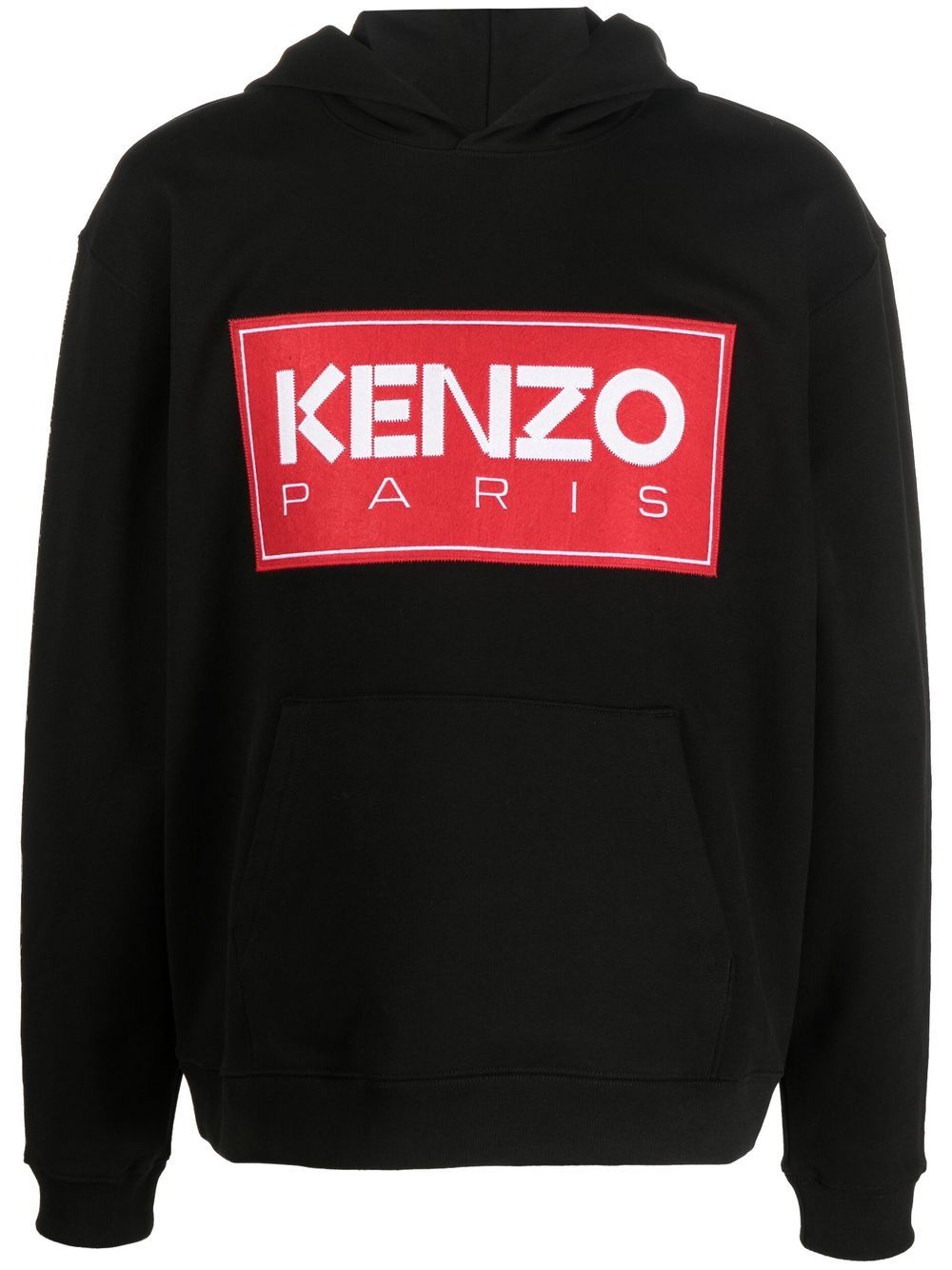 Kenzo Black Logo Print Hoodie image 0