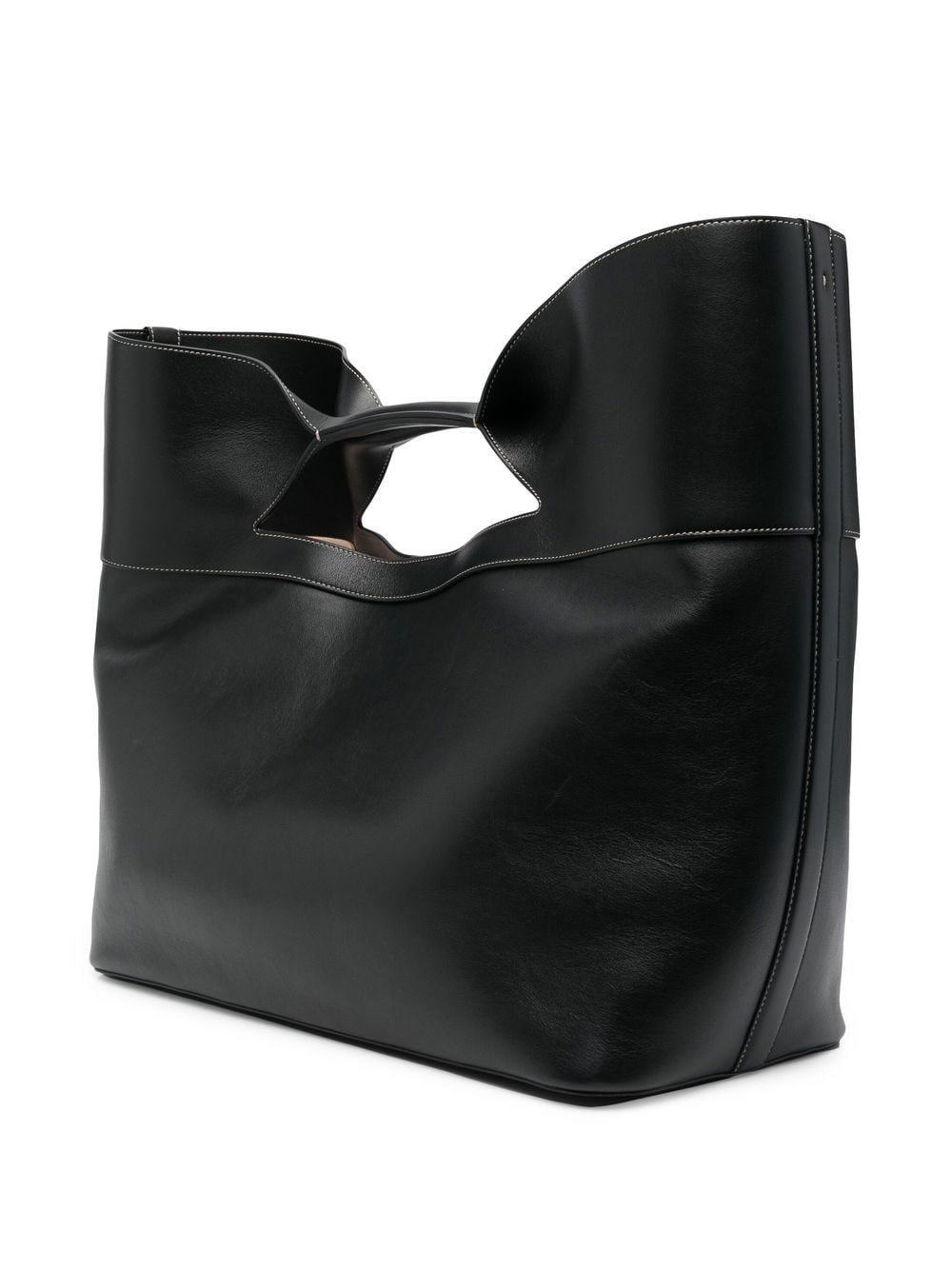 Alexander McQueen Bow Leather Tote Bag - Black image 5