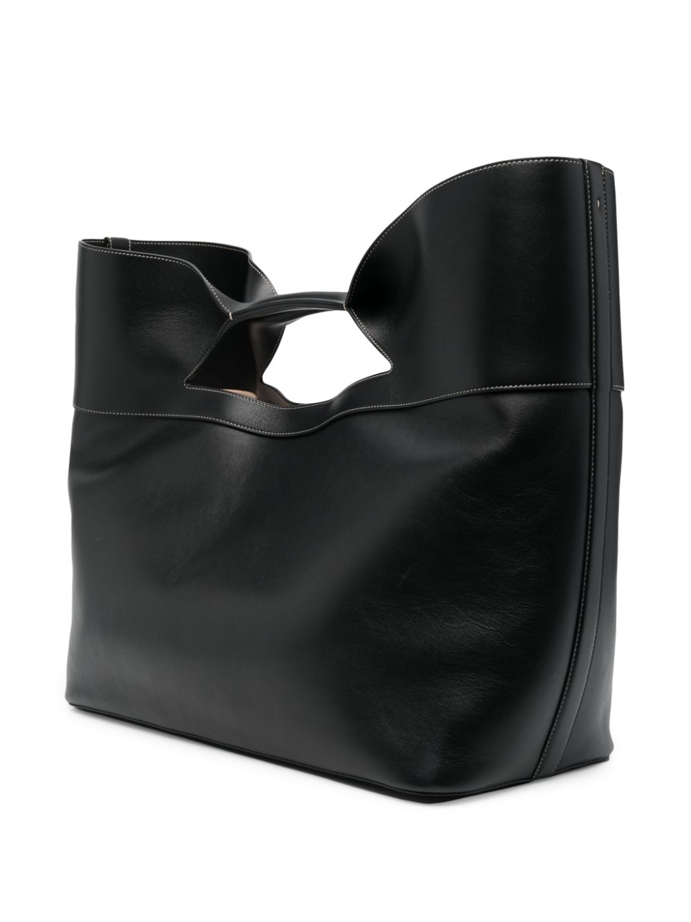 Alexander McQueen Bow Leather Tote Bag - Black image 9