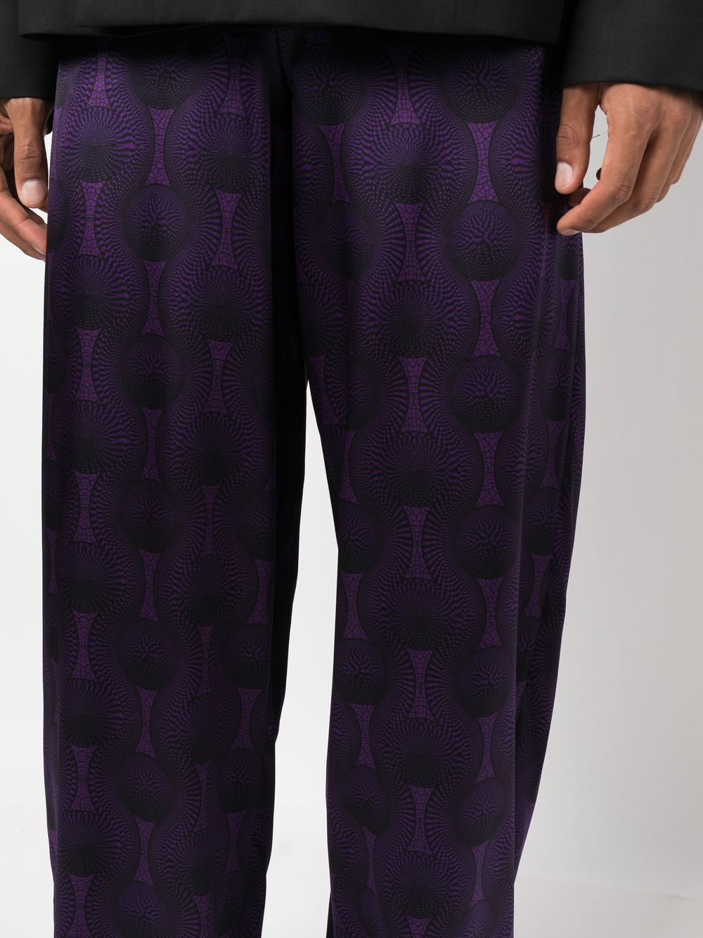 OZWALD BOATENG Trousers Purple image 1