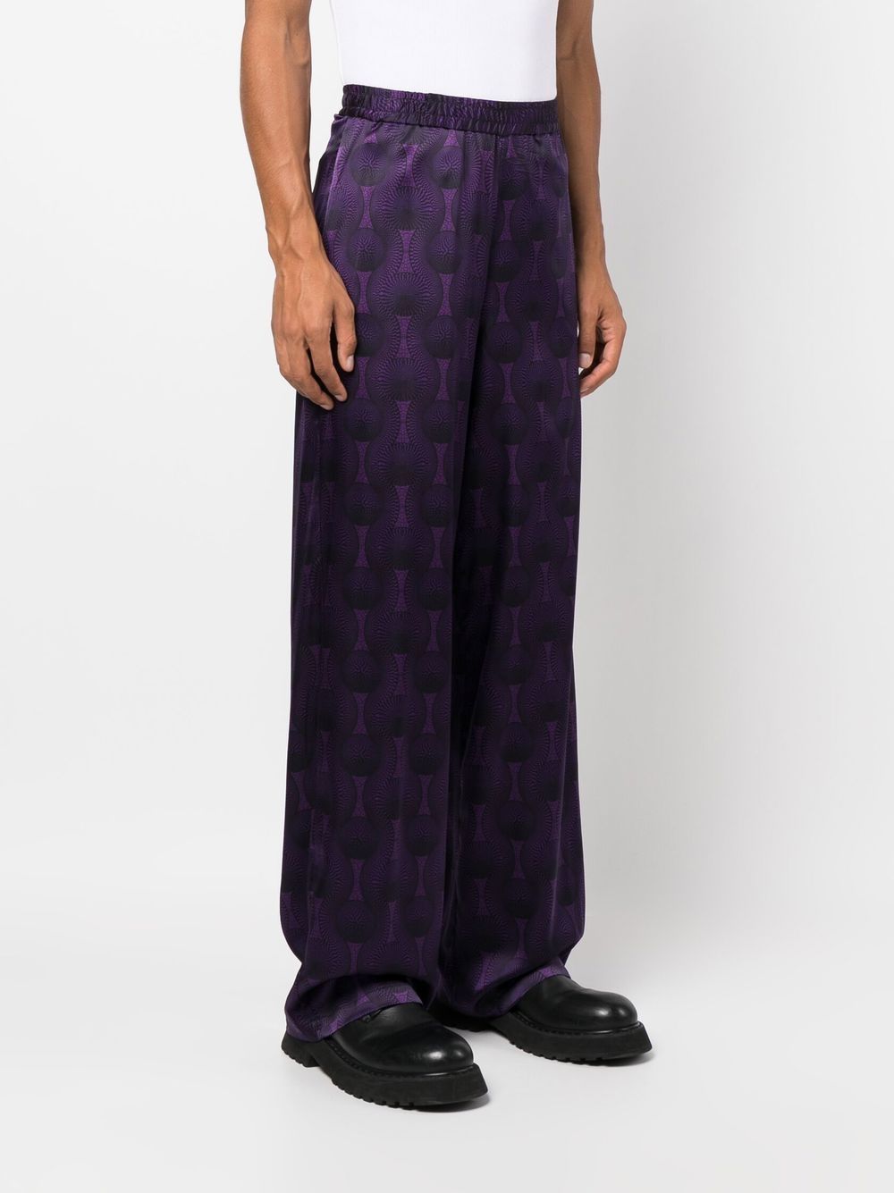 OZWALD BOATENG Trousers Purple image 3