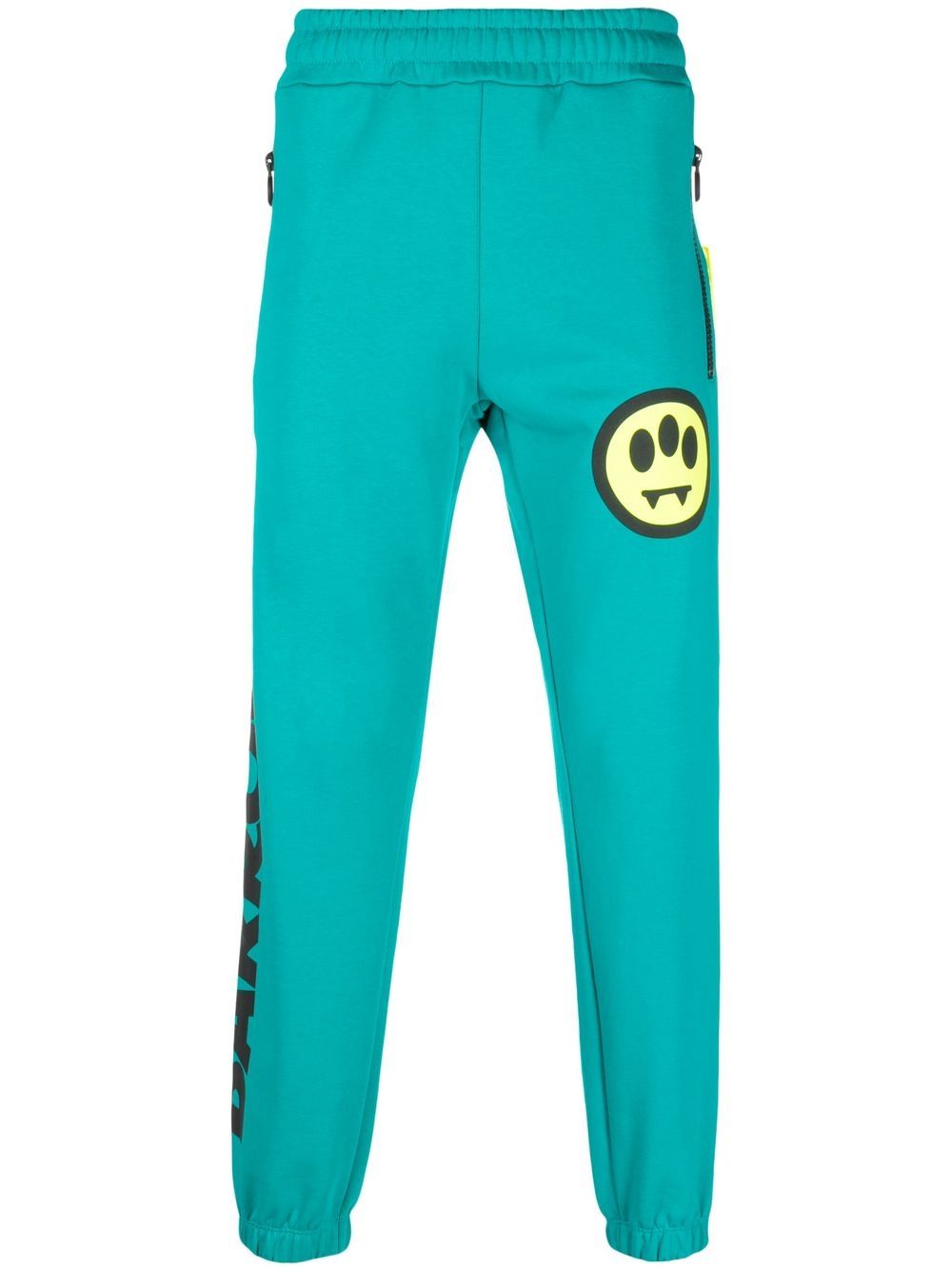 BARROW Green Logo-Print Track Pants image 0