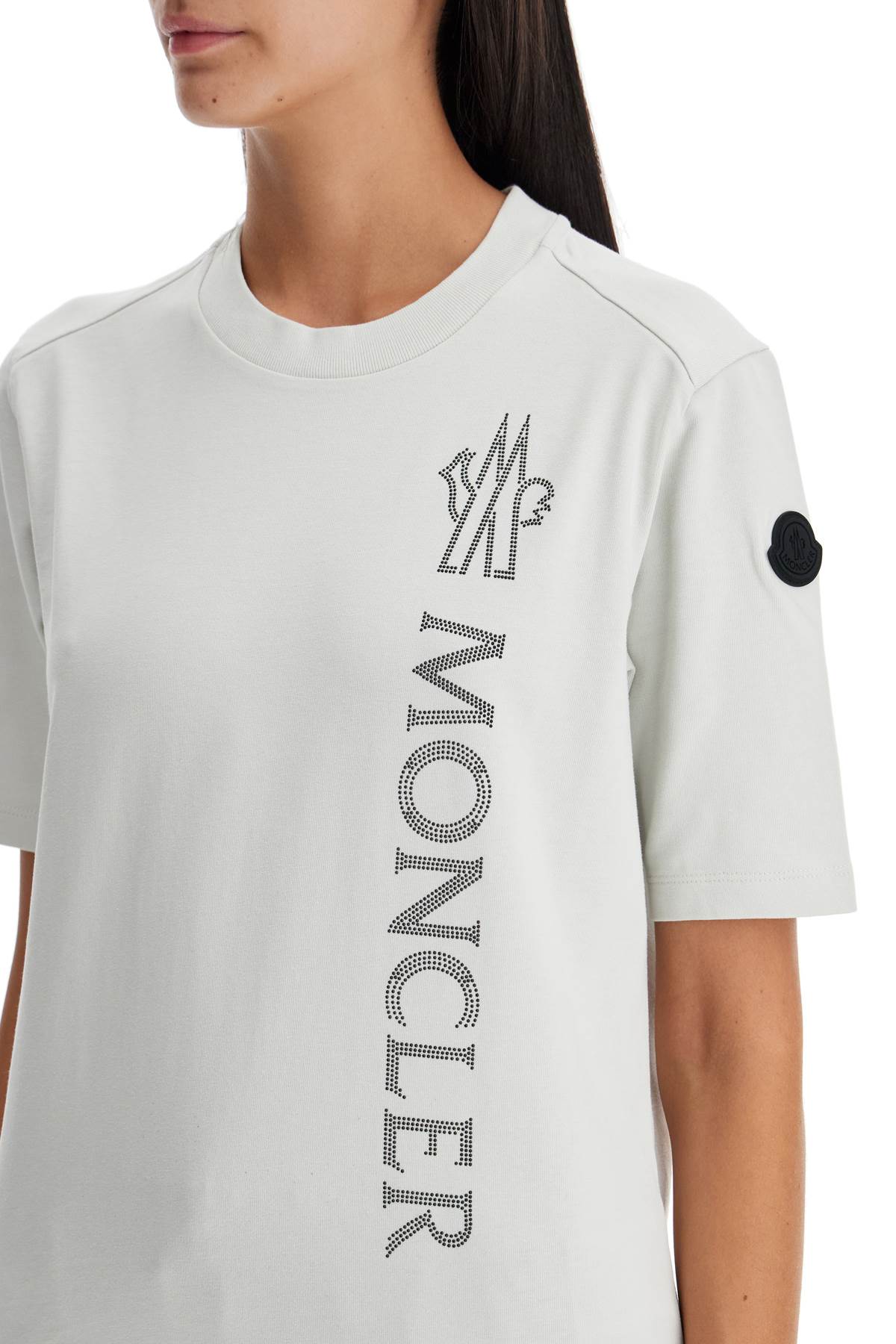 Moncler textured logo t-shirt image 3