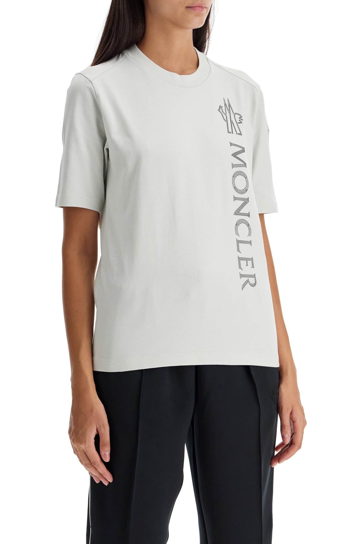 Moncler textured logo t-shirt image 1