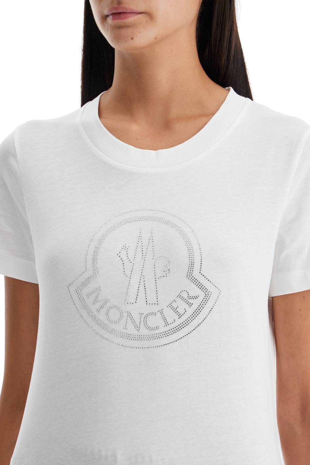 Moncler "logo rhinestone t-shirt image 3