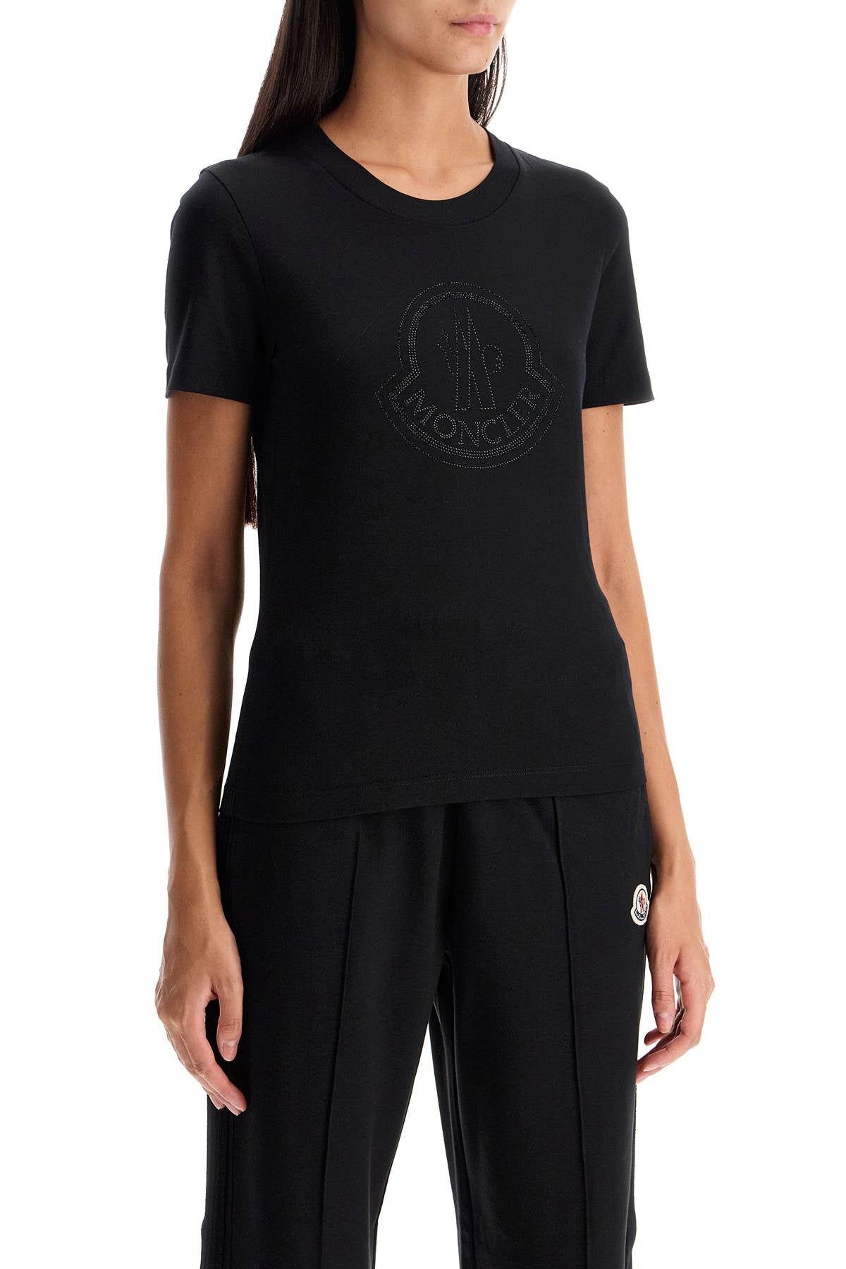 Moncler "logo rhinestone t-shirt image 1