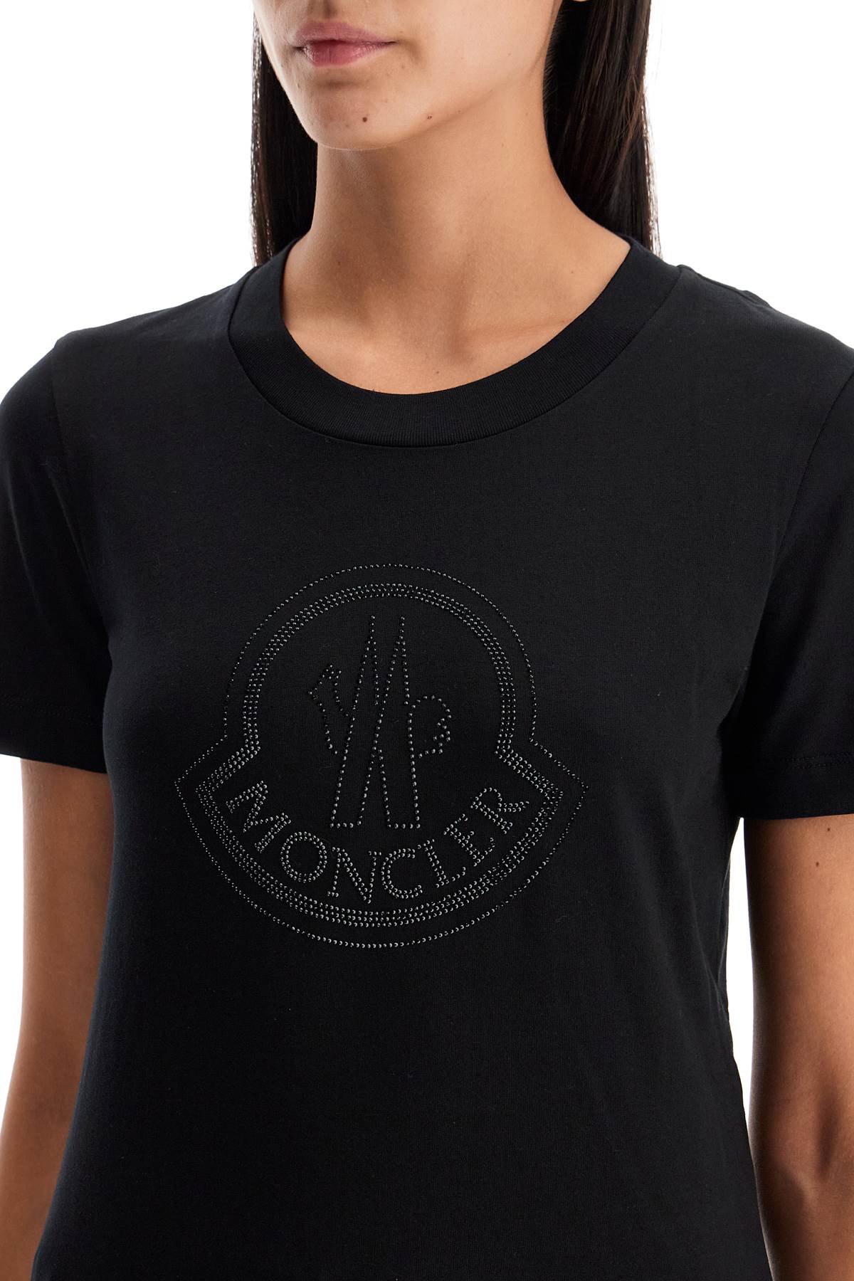 Moncler "logo rhinestone t-shirt image 3