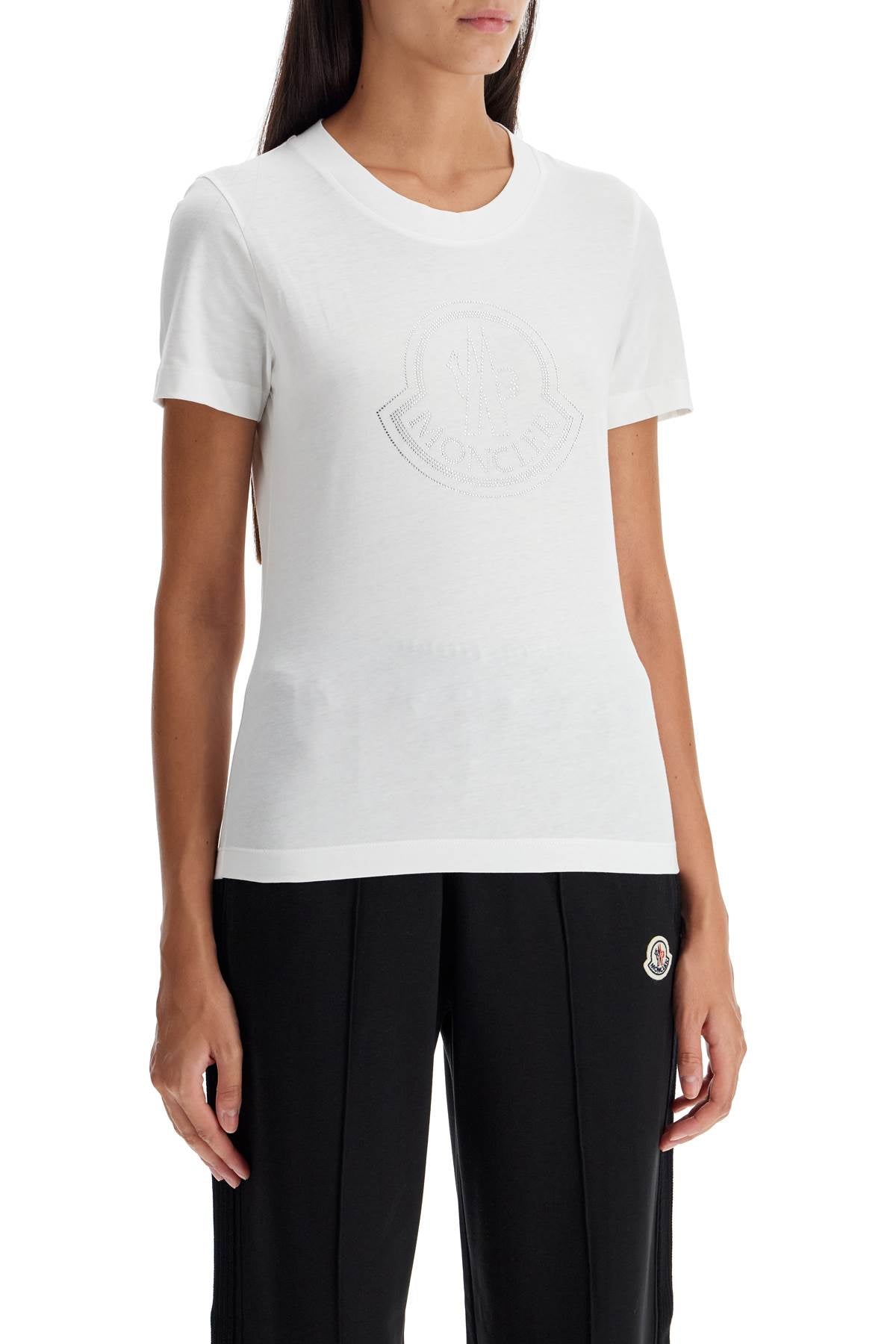 Moncler "logo rhinestone t-shirt image 1