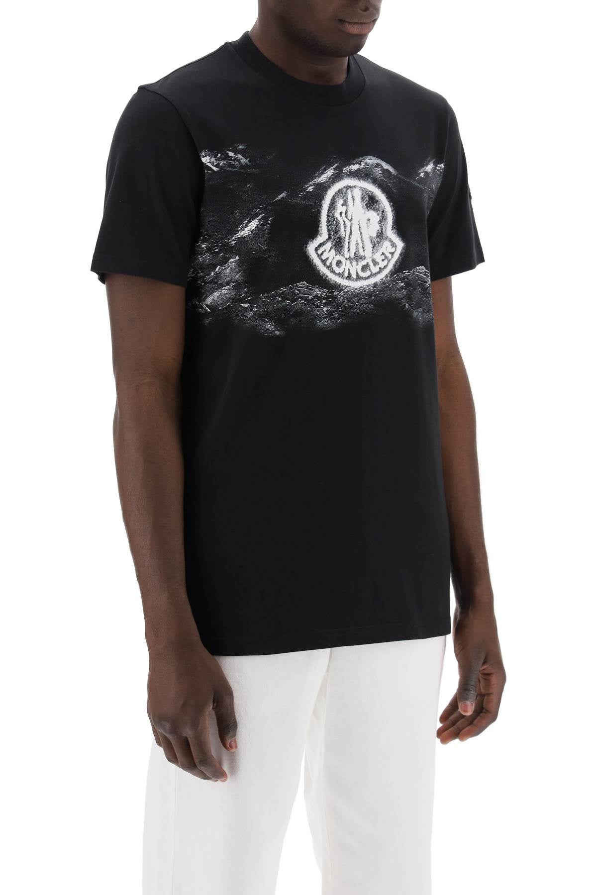 Moncler t-shirt with logo print image 1