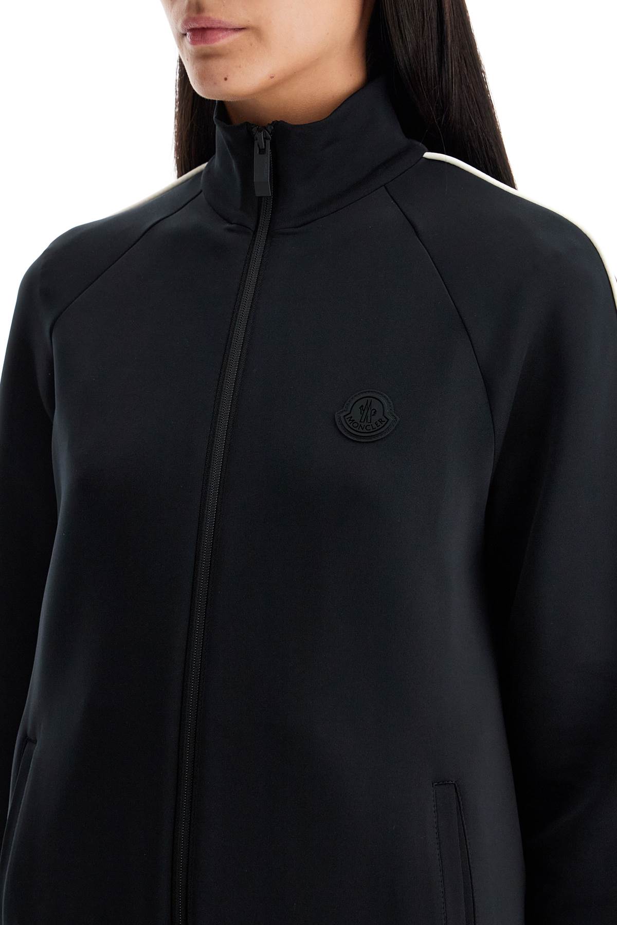 Moncler "zip-up sweatshirt in scuba image 3