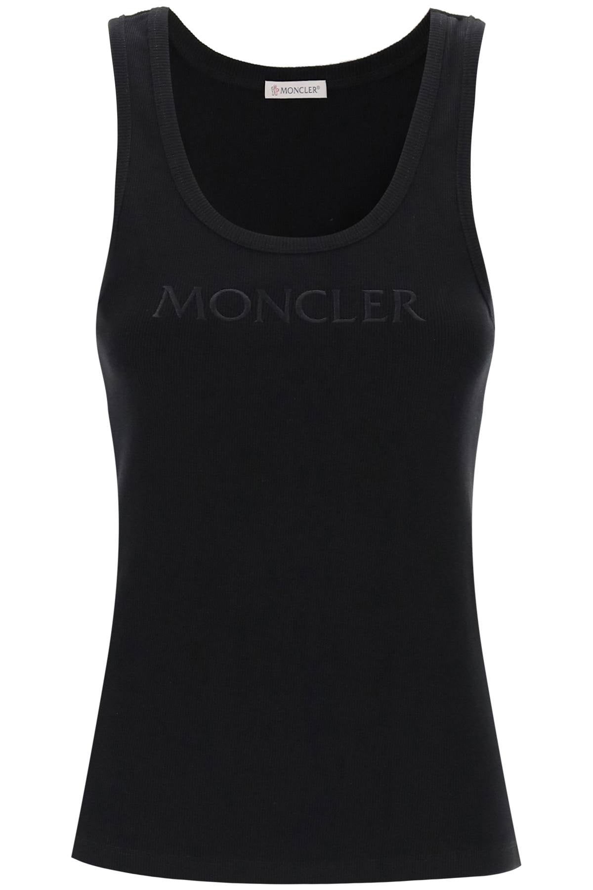 Moncler sleeveless ribbed jersey top image 0