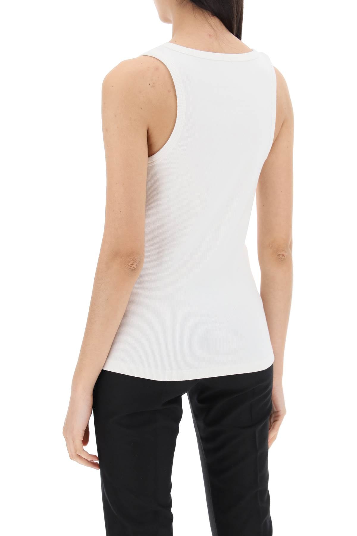 Moncler sleeveless ribbed jersey top image 2