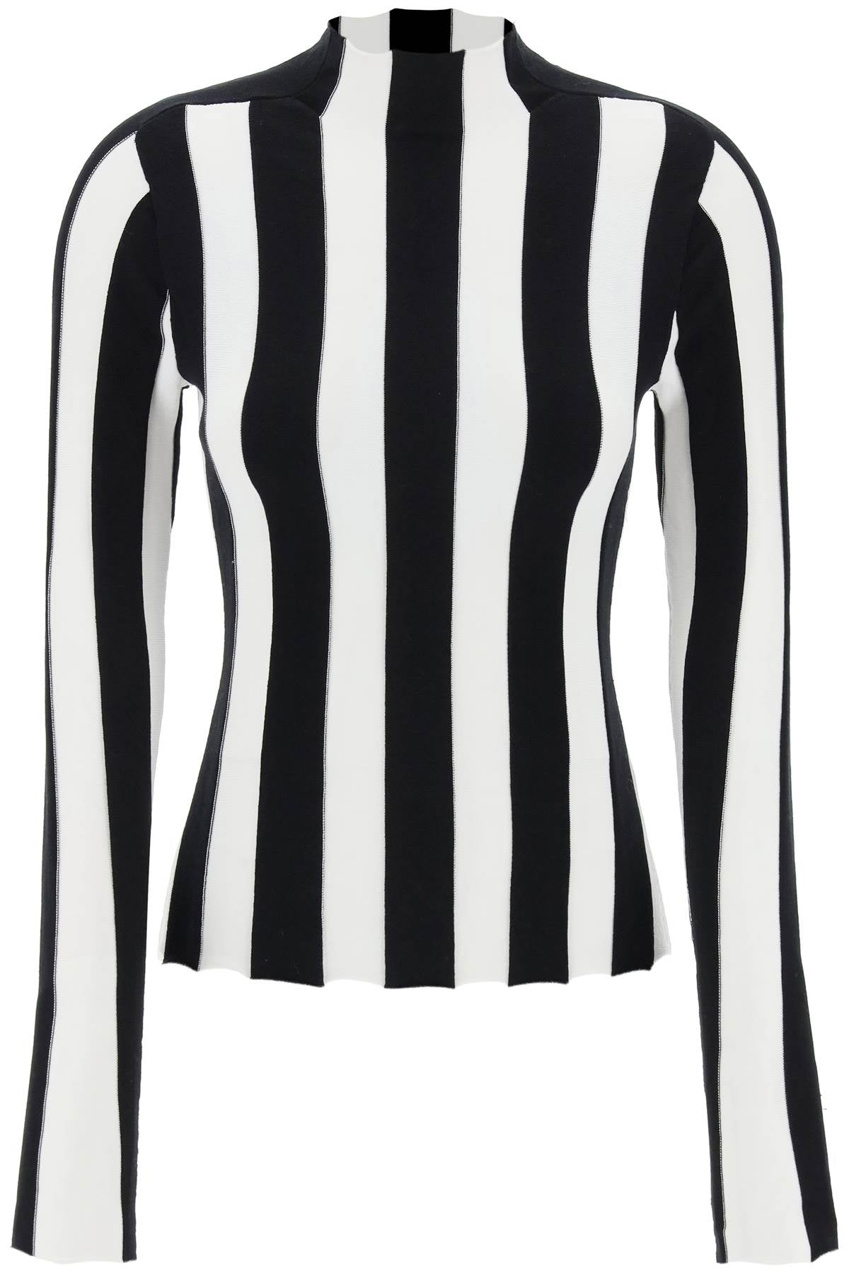 Striped Funnel Neck Sweater image 0