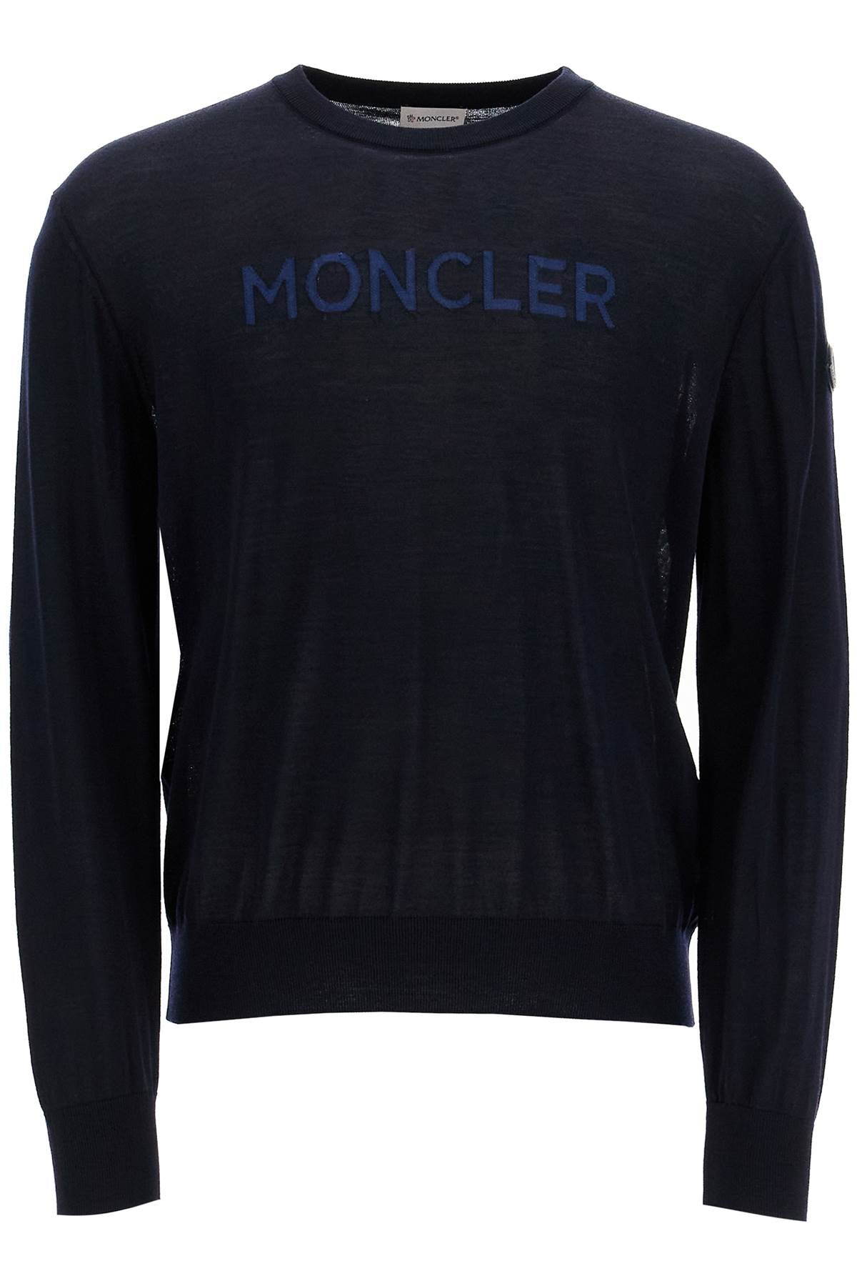 Moncler Men's Lightweight Wool Crewneck Pullover Sweater image 0