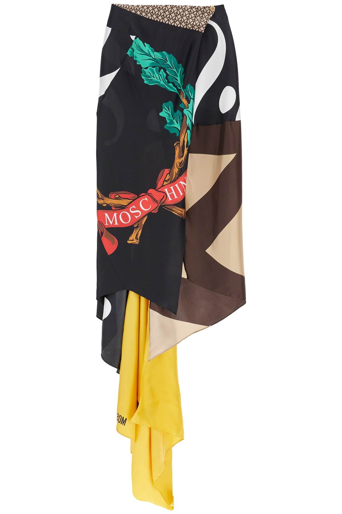 Moschino silk patchwork skirt image 0