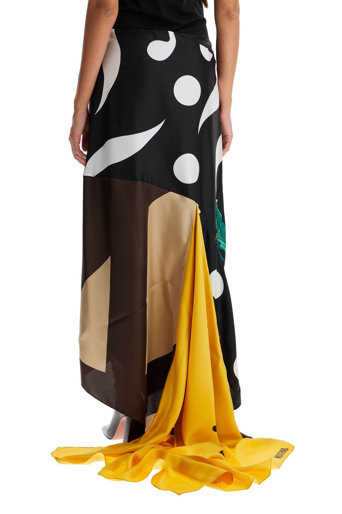 Moschino silk patchwork skirt image 2